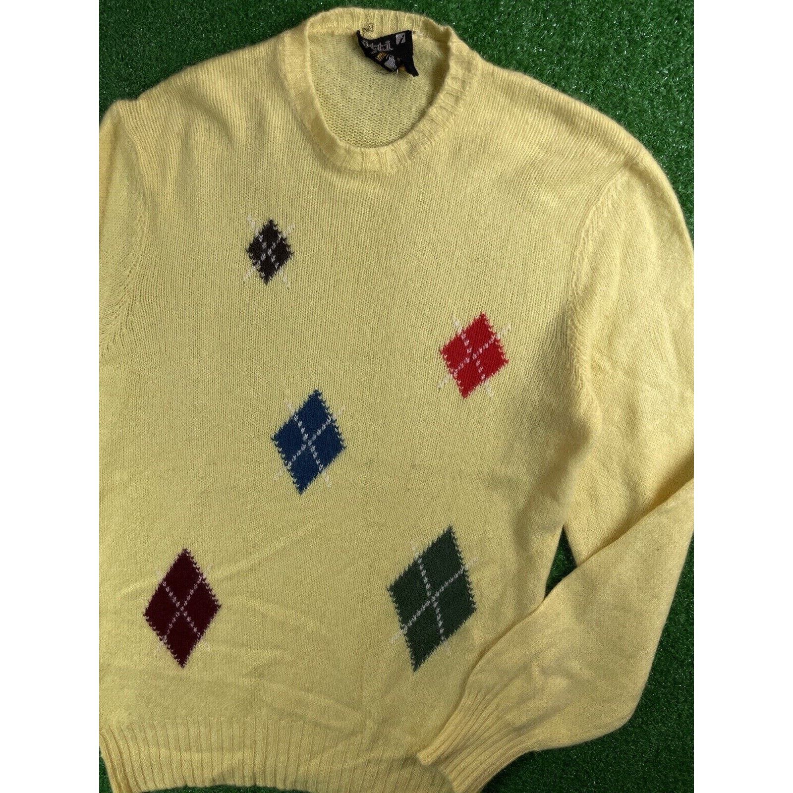 Sweater Vintage 80s Crewneck 80s Patterned Jumper ThriftTale