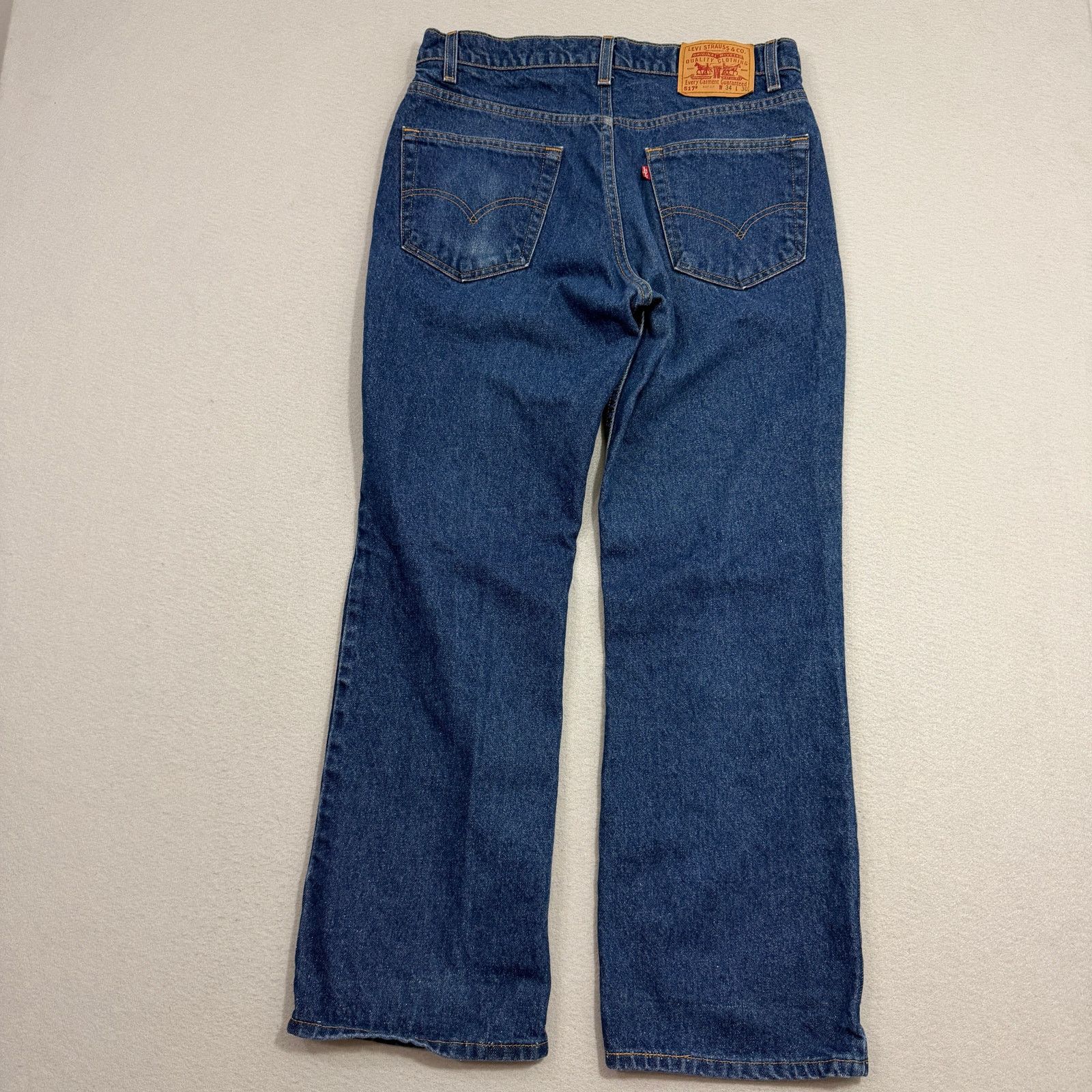 Levi's Vintage Levis 517 Jeans Men's 34x30 Blue Denim Made in USA Size US 34 / EU 50 - 8 Thumbnail