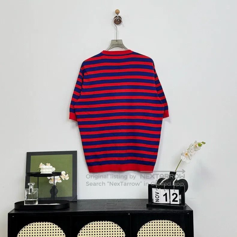 Givenchy Givenchy Striped Letter Logo Knit Short Sleeve Size US M / EU 48-50 / 2 - 2 Thumbnail