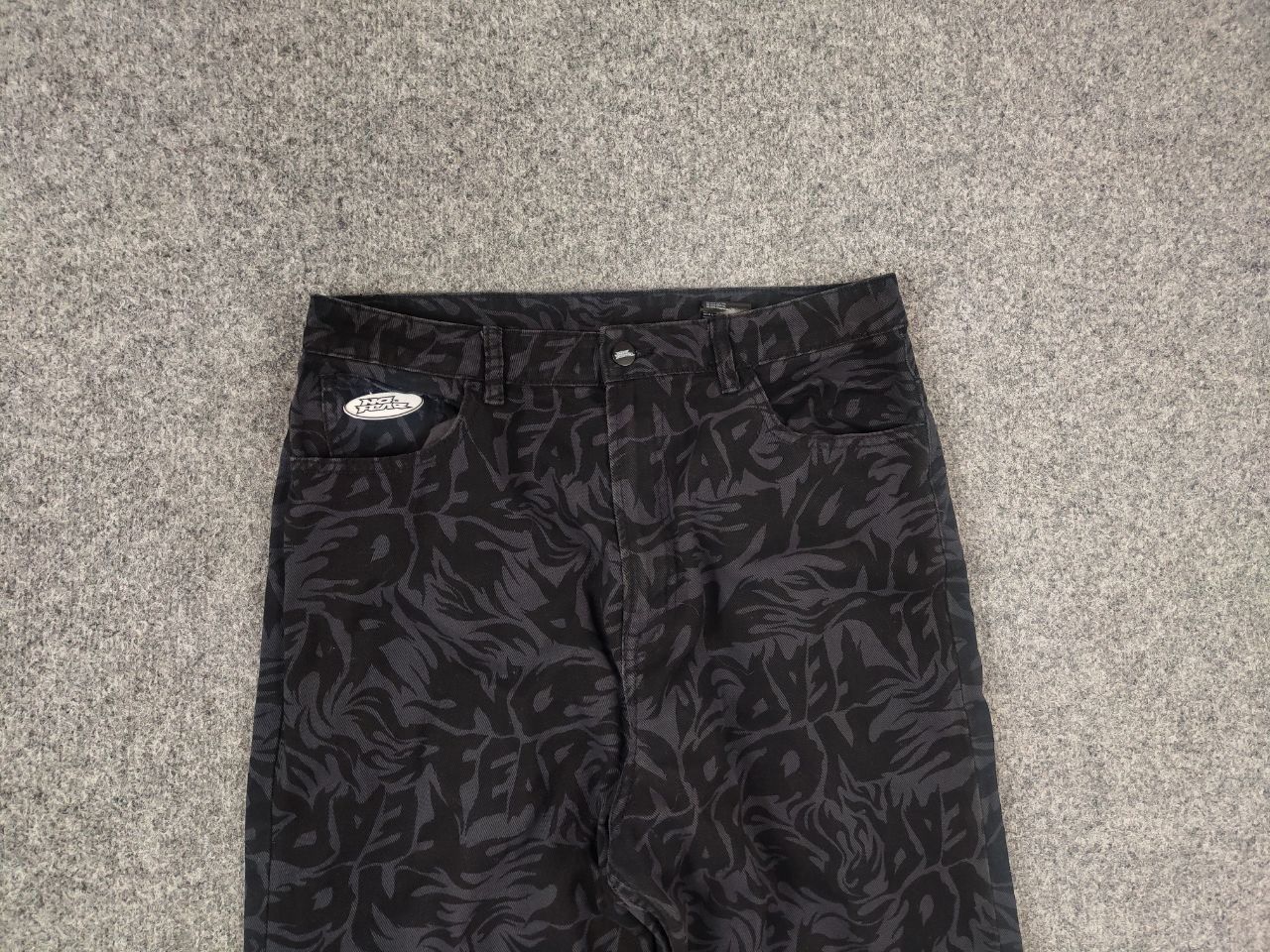 No Fear No Fear Monogram Black Gray Denim Baggy Jeans Vintage Style Size US 32 / EU 48 - 7 Thumbnail