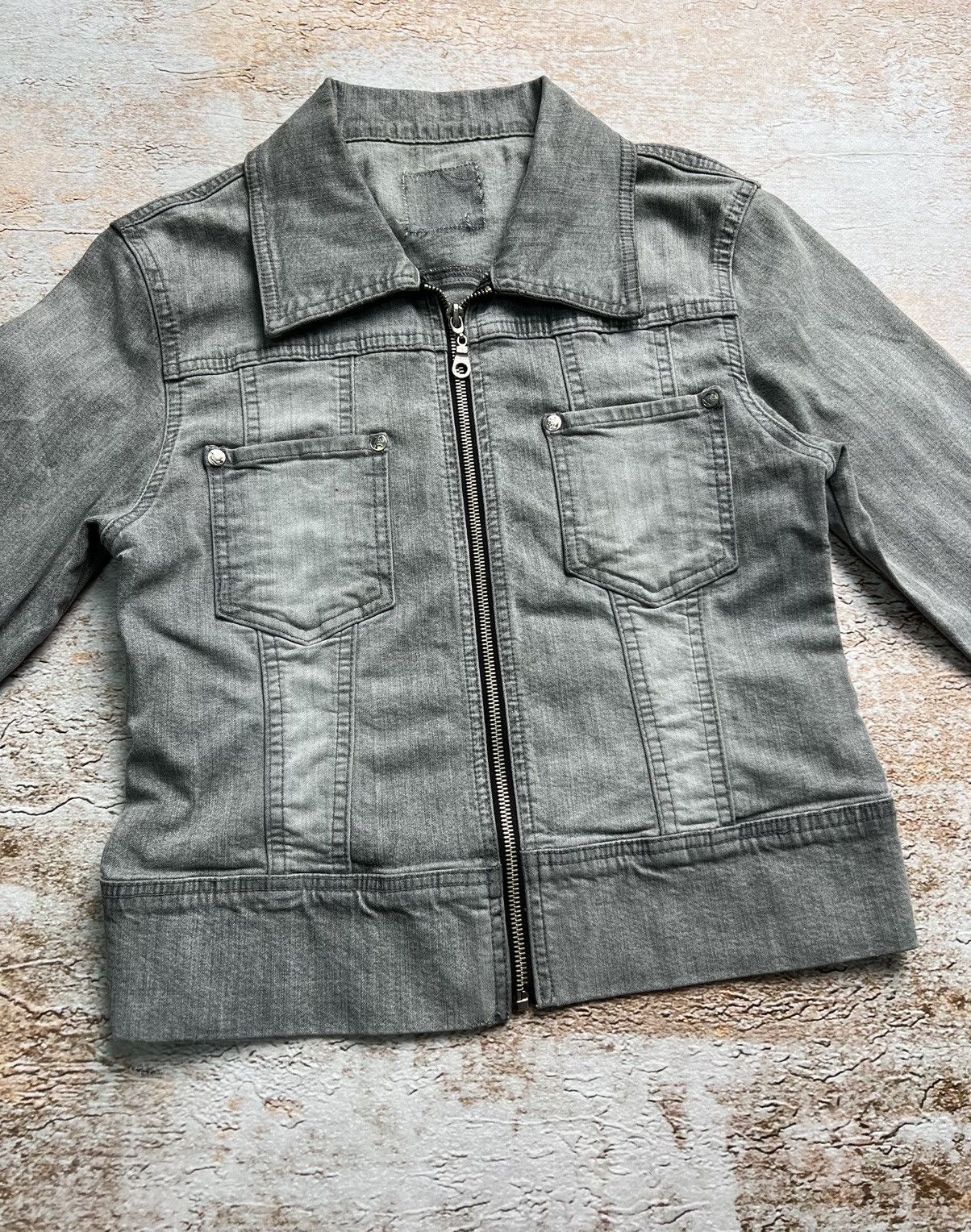 Japanese Brand Vintage Japanese denim zip jacket Size S / US 4 / IT 40 - 3 Thumbnail