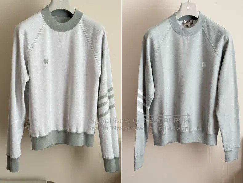Hermes Hermes Men's golf series double side knit sweater, cashmer Size US M / EU 48-50 / 2 - 2 Thumbnail