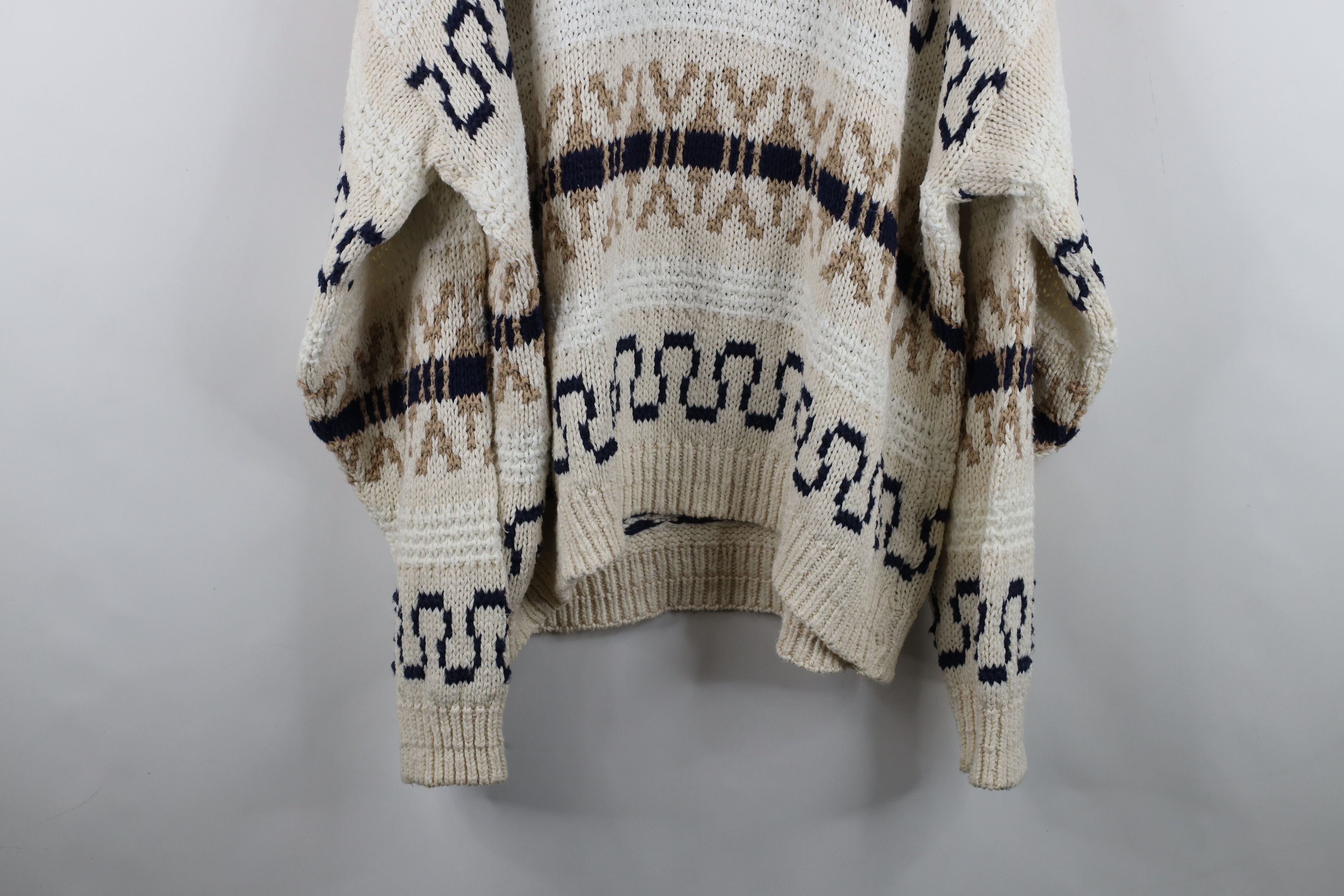 Vintage Vintage 90s Streetwear Chunky Knit Crewneck Sweater USA Size US XL / EU 56 / 4 - 10 Thumbnail