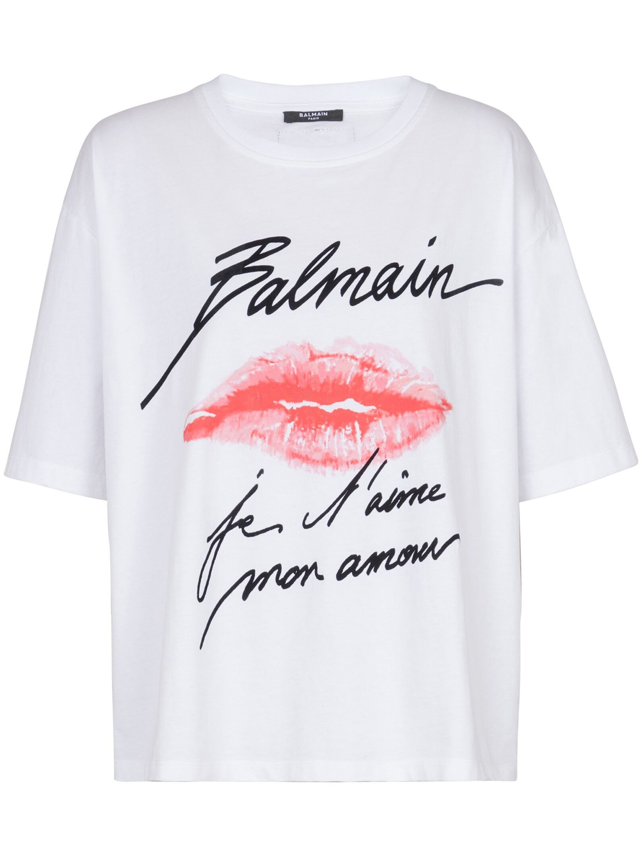 Balmain SS BALMAIN KISS PRINT T-SHIRT Size S / US 4 / IT 40 - 1 Thumbnail