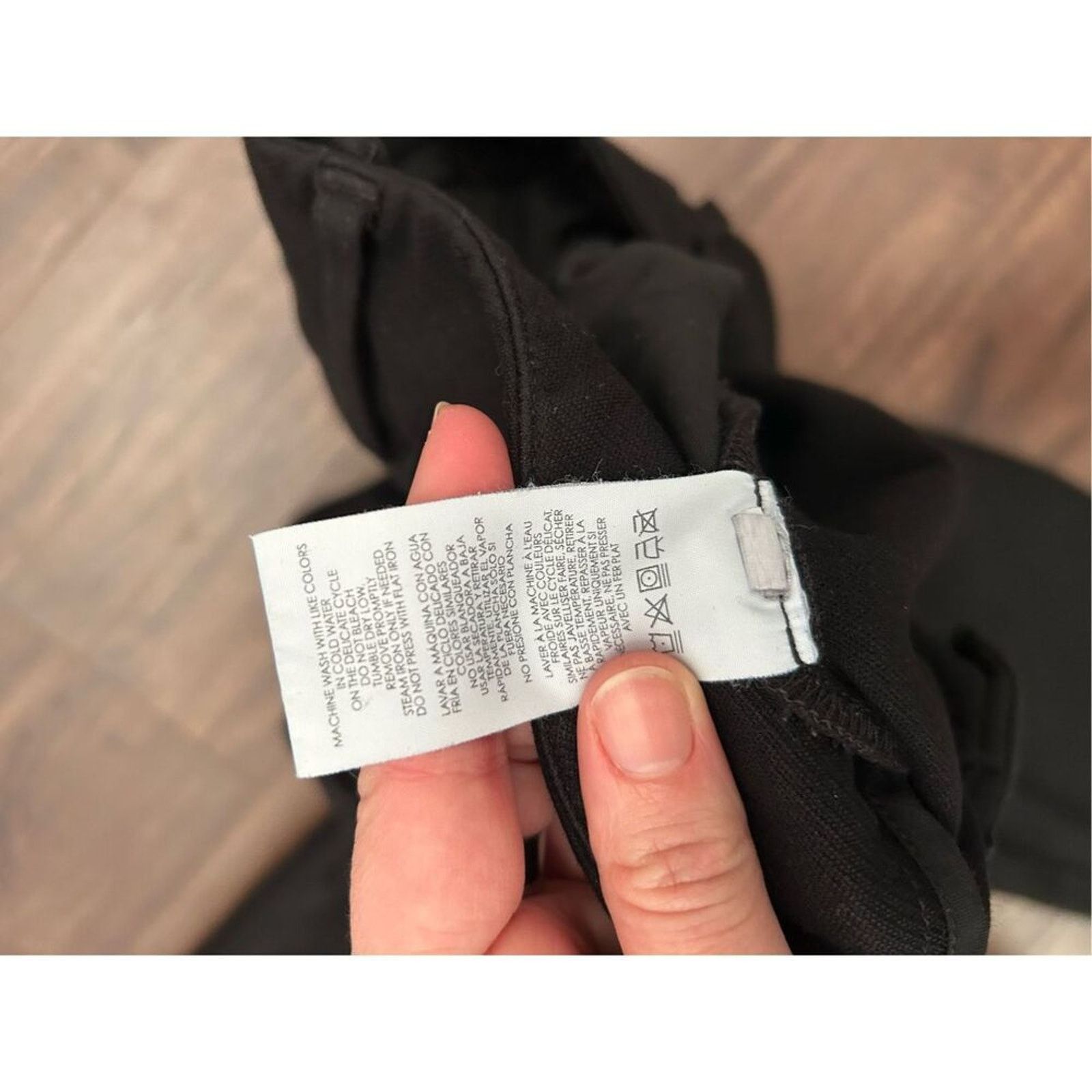 Anthropologie Cabi Black Stretch Skinny Stretch Dress Pants, Sz 10 Size 32" / US 10 / IT 46 - 7 Thumbnail