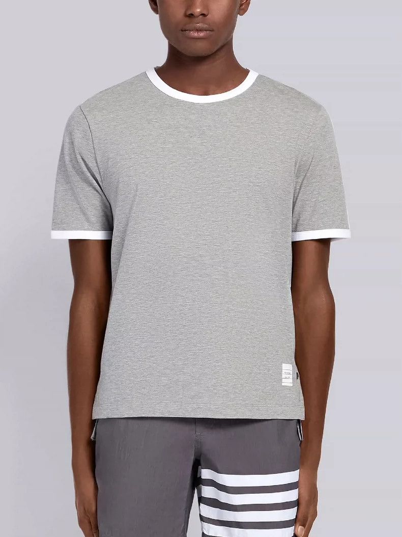 Thom Browne Thom Browne Round neck short sleeve T-shirt Size US L / EU 52-54 / 3 - 1 Thumbnail