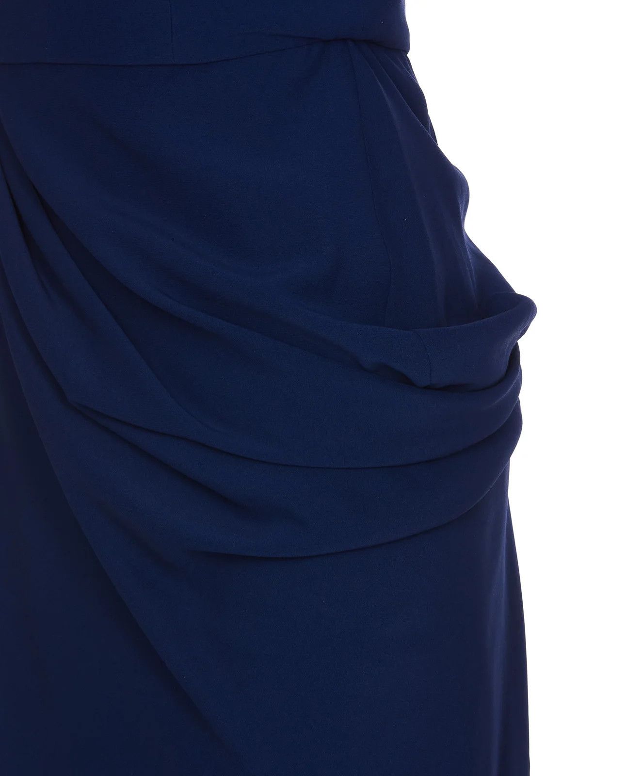 Alexander McQueen o1y0325 Midi Dress in Blue Size M / US 6-8 / IT 42-44 - 4 Thumbnail