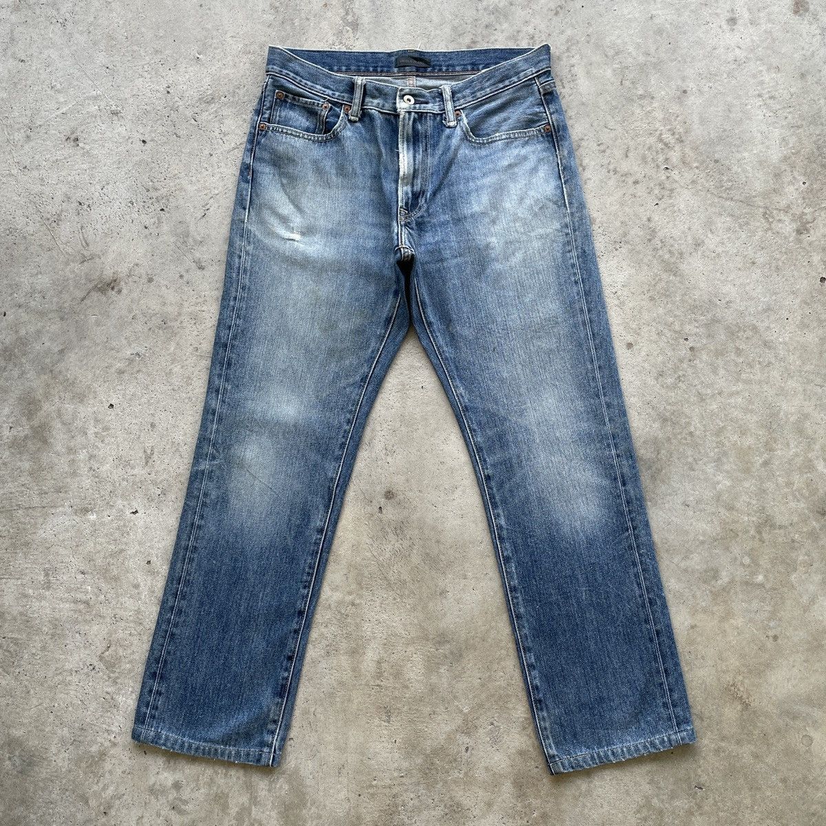Japanese Brand Vintage Japanese Brand Faded Denim Jeans Pants W32x29 Size US 32 / EU 48 - 1 Thumbnail