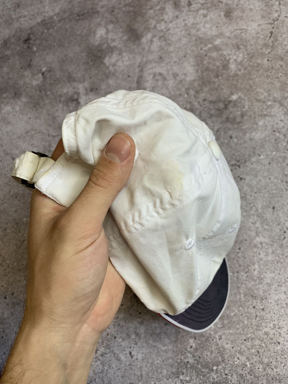 Nike × Vintage Nike Vintage 90s Center Swoosh Hat Cap Snapback Rare Sport Size ONE SIZE - 4 Thumbnail