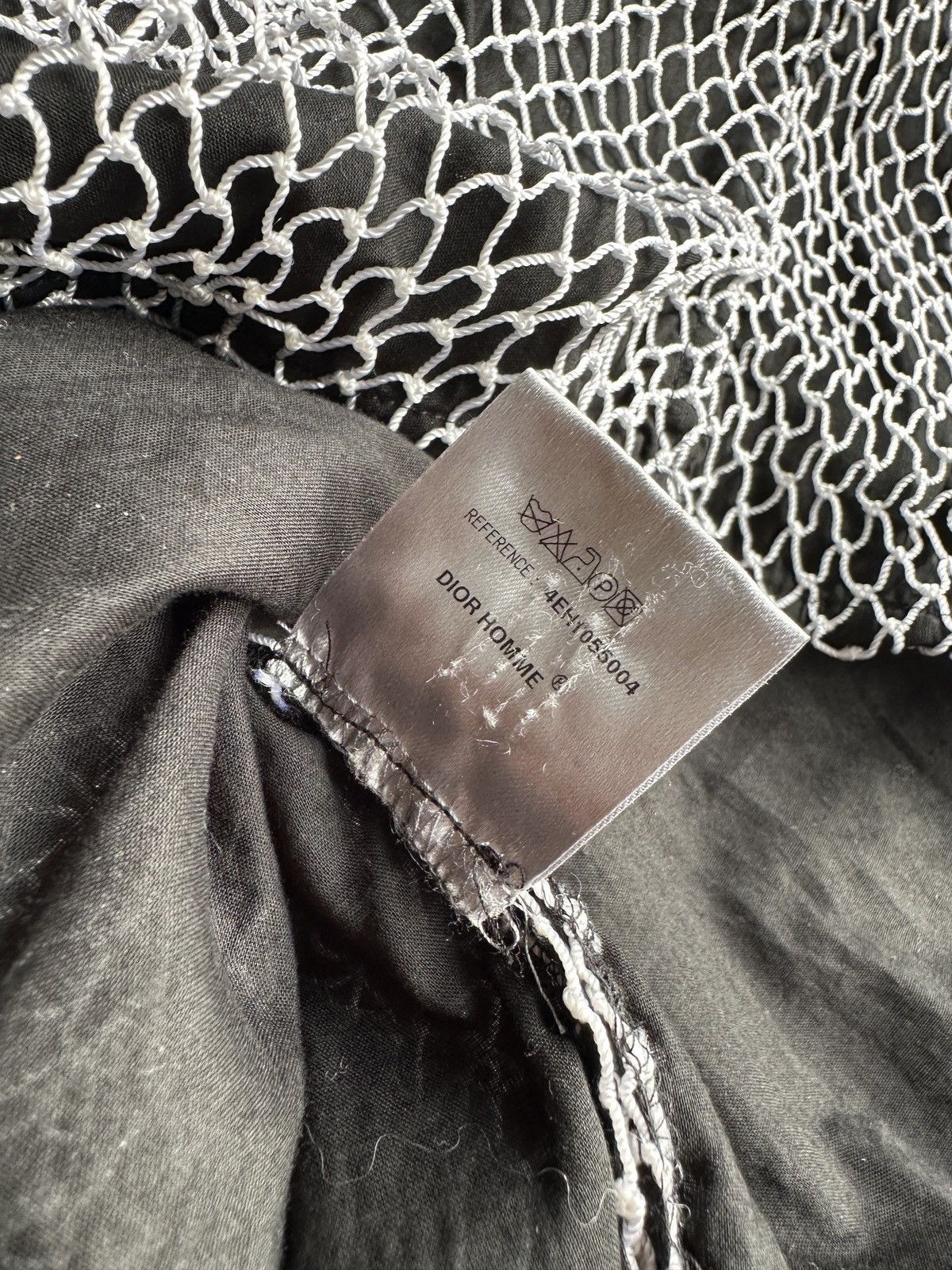 Dior × Hedi Slimane Dior Homme SS04 "Strip" mesh net button up Size US M / EU 48-50 / 2 - 15 Thumbnail