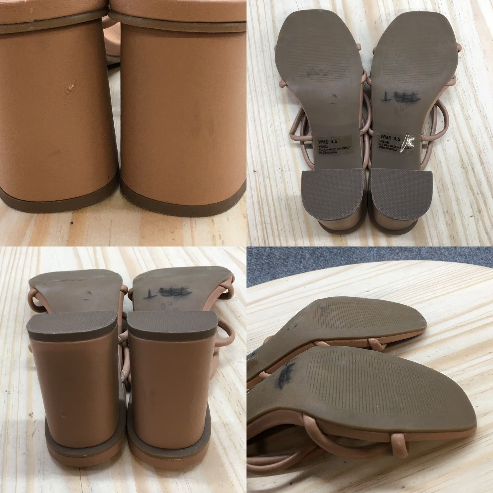 Dolce Vita Dolce Vita Sandals Womens Holmes Slide Brown Faux Leather Slip On Block NEW Size US 10 / IT 40 - 8 Thumbnail