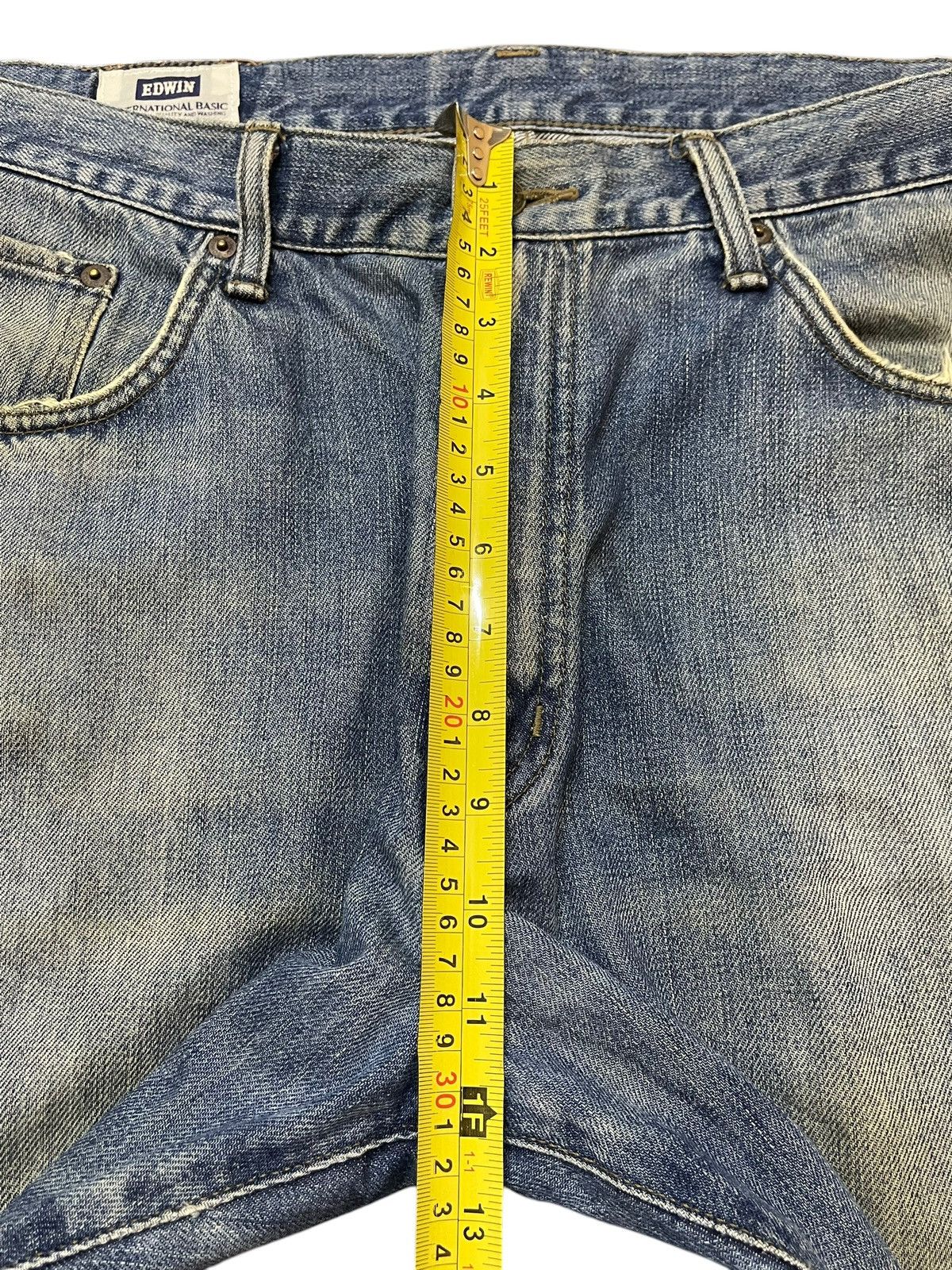 Edwin Vintage 90s Edwin 404 Mud Wash Distressed Style Baggy Jeans Size US 36 / EU 52 - 15 Thumbnail