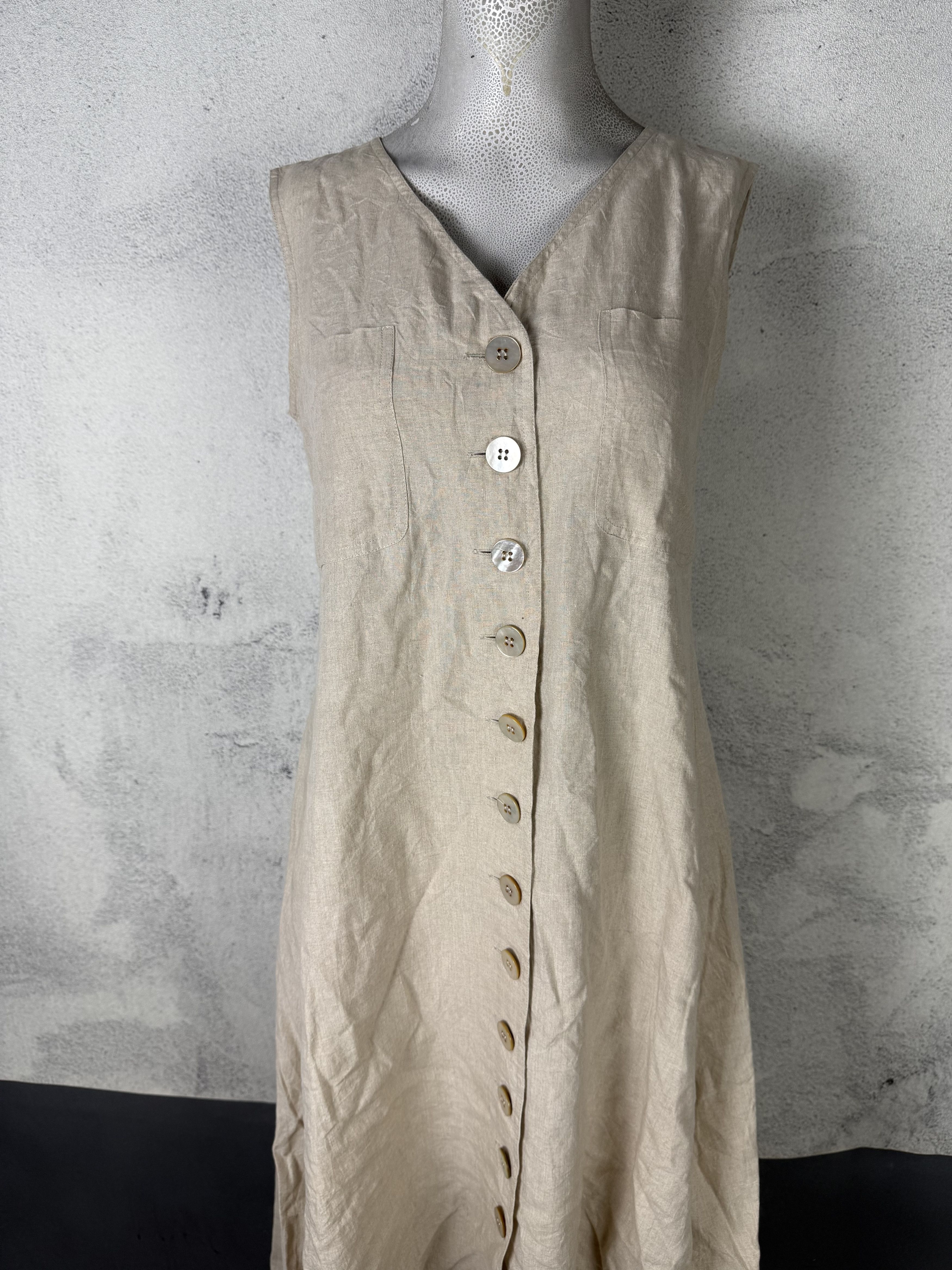 Max Mara Max Mara Linen Dress Size S / US 4 / IT 40 - 7 Thumbnail