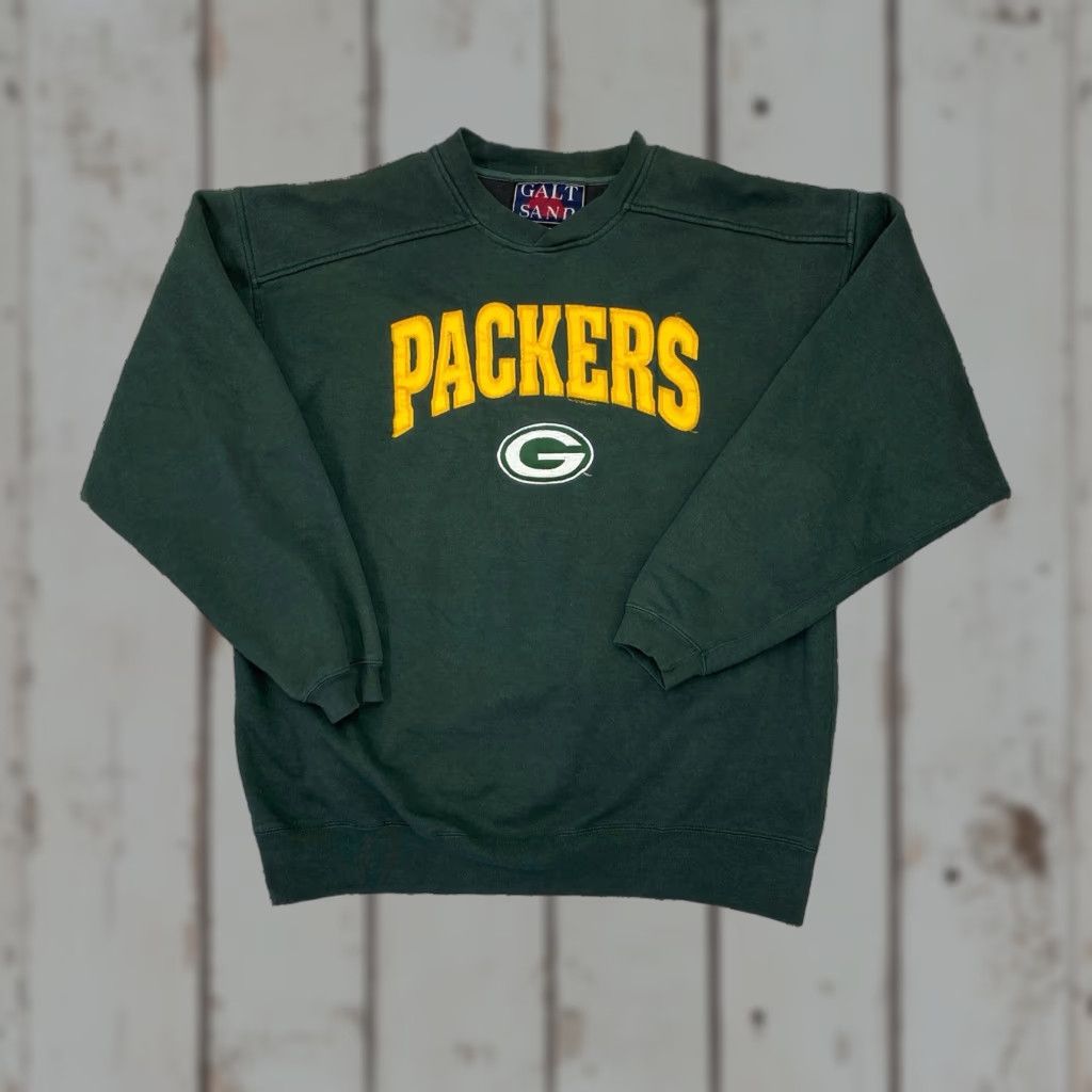 NFL VINTAGE Green Bay Packers Sweatshirt Crewneck 90s Oversized L Mens Green NFL Crewneck Sweatshirt Large Oversized 90s Theme Size US L / EU 52-54 / 3 - 1 Thumbnail