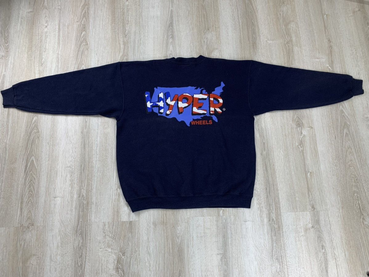 Lee × Vintage Mens vintage sweatshirt Lee Hyper Wheels Size XL Size US XL / EU 56 / 4 - 8 Thumbnail