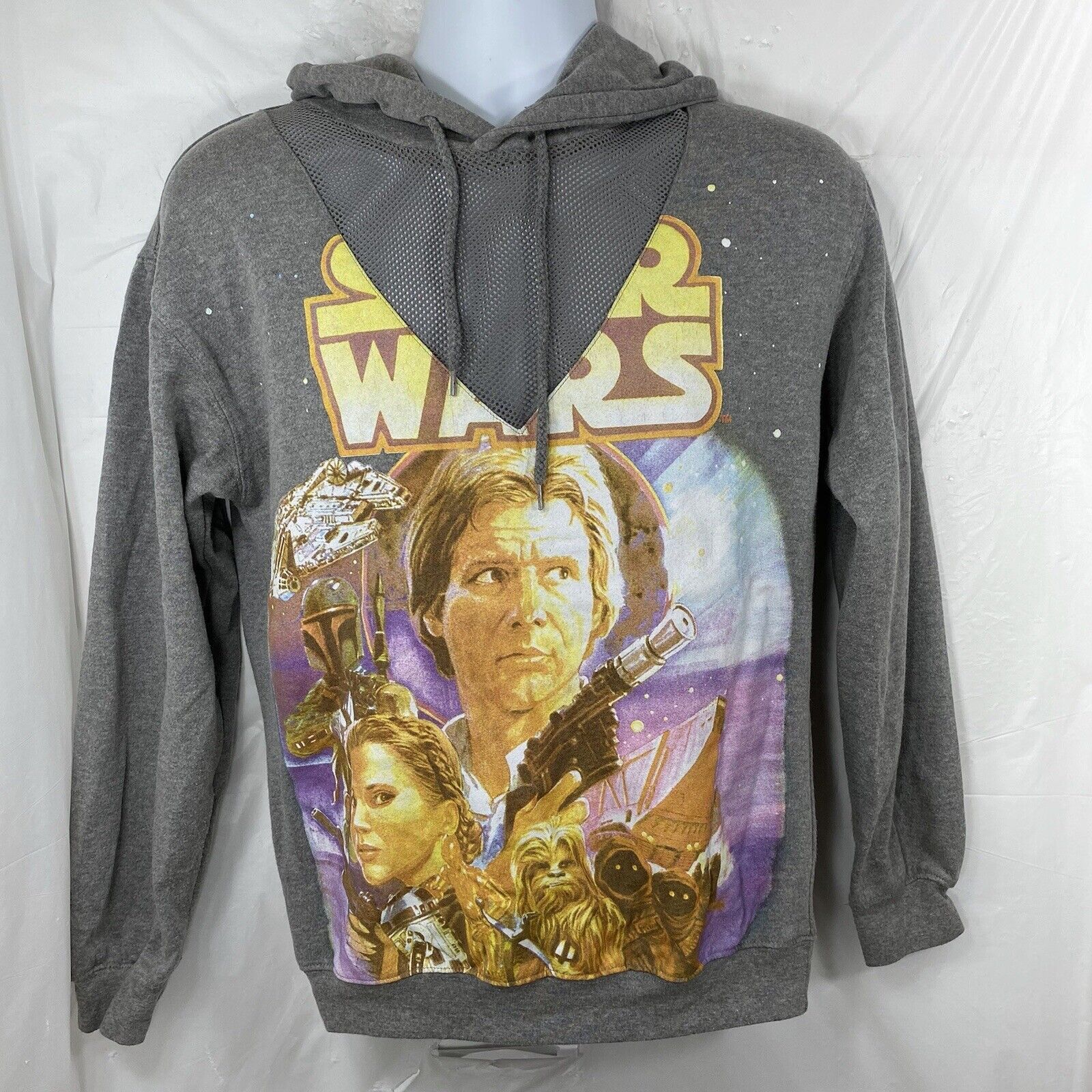 Star Wars Star Wars Small Fleece Gray Hoodie Movie Sweatshirt Size S / US 4 / IT 40 - 1 Thumbnail