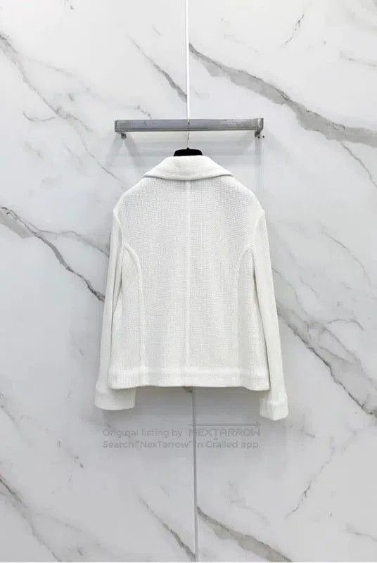 Chanel Chanel White Cotton Women's Jacket . Size S / US 4 / IT 40 - 1 Thumbnail