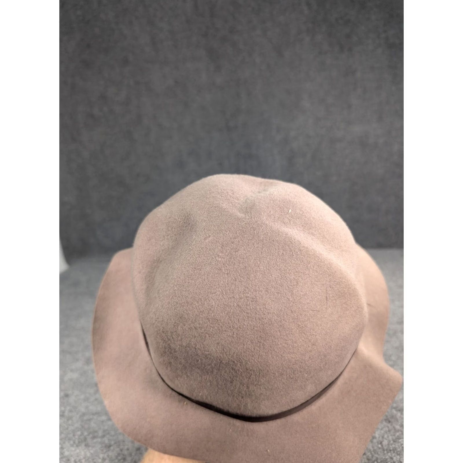 Vintage GENUINE EFFANEM 100% WOOL BROWN CRUSHER HAT MEDIUM MADE IN USA - Size ONE SIZE - 4 Thumbnail