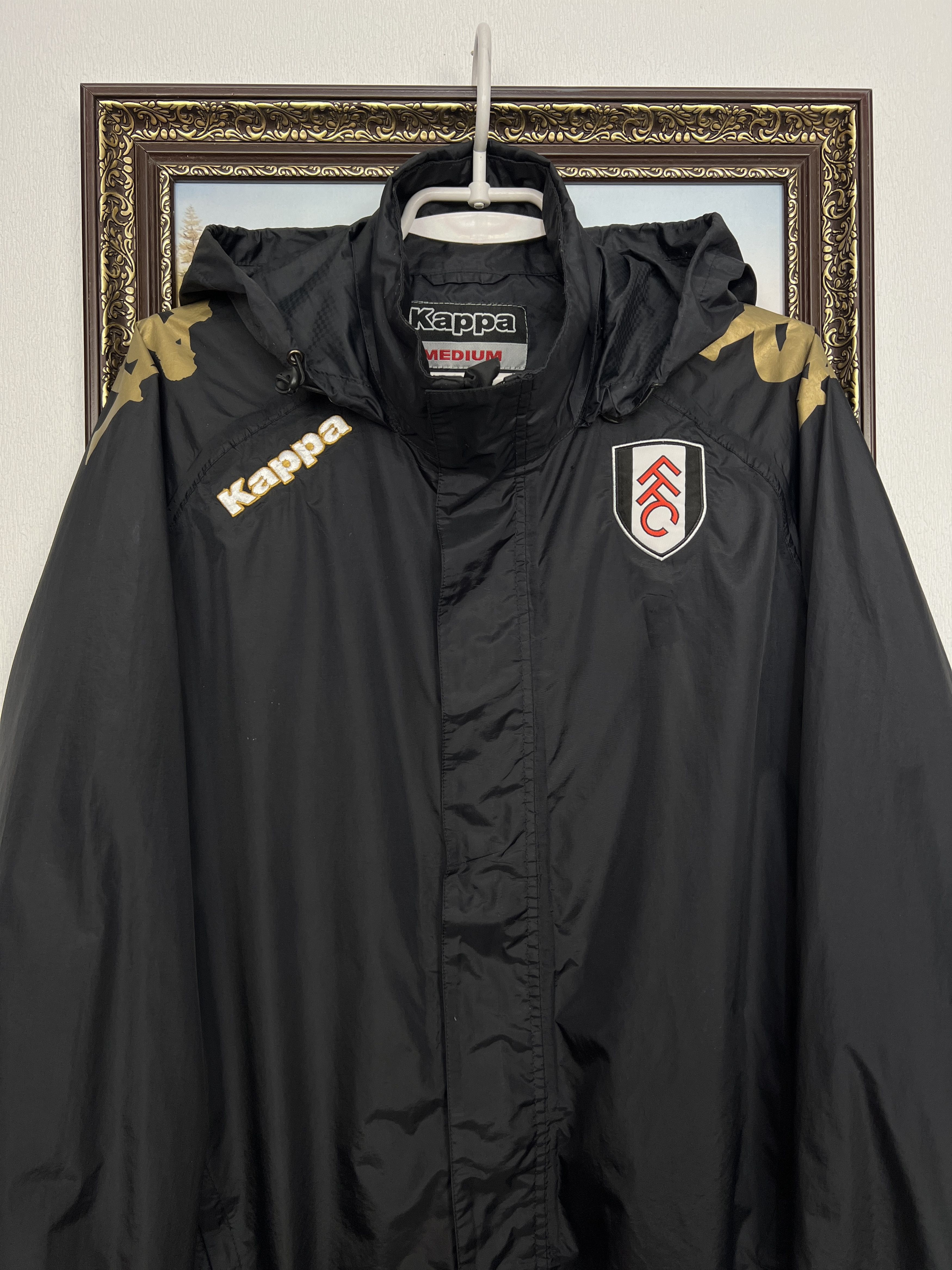 Kappa Fulham Football Jacket Soccer Hooded Windbreaker Rain Size US M / EU 48-50 / 2 - 2 Thumbnail