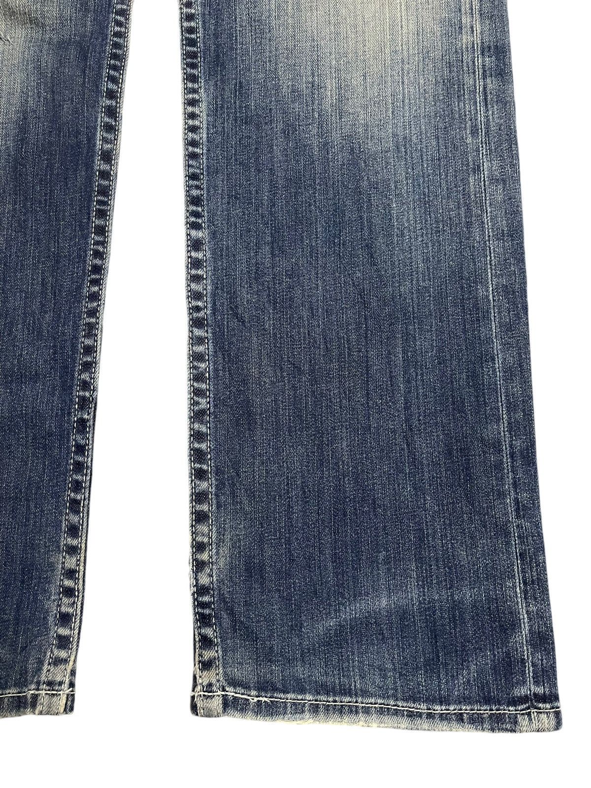 Denime Vintage Japanese Brand Blue Bleached Style Distress Jeans Size US 32 / EU 48 - 8 Thumbnail