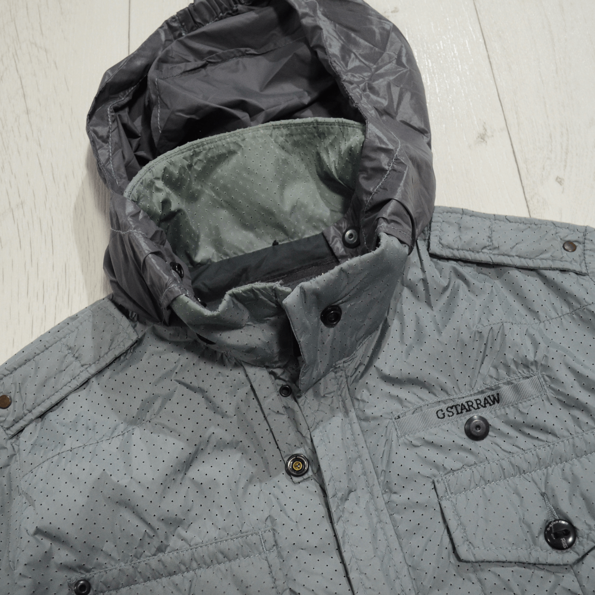 G-Star G-star Raw Light Grind Perfor Jacket Hooded Size L-M Gray Size US L / EU 52-54 / 3 - 9 Thumbnail
