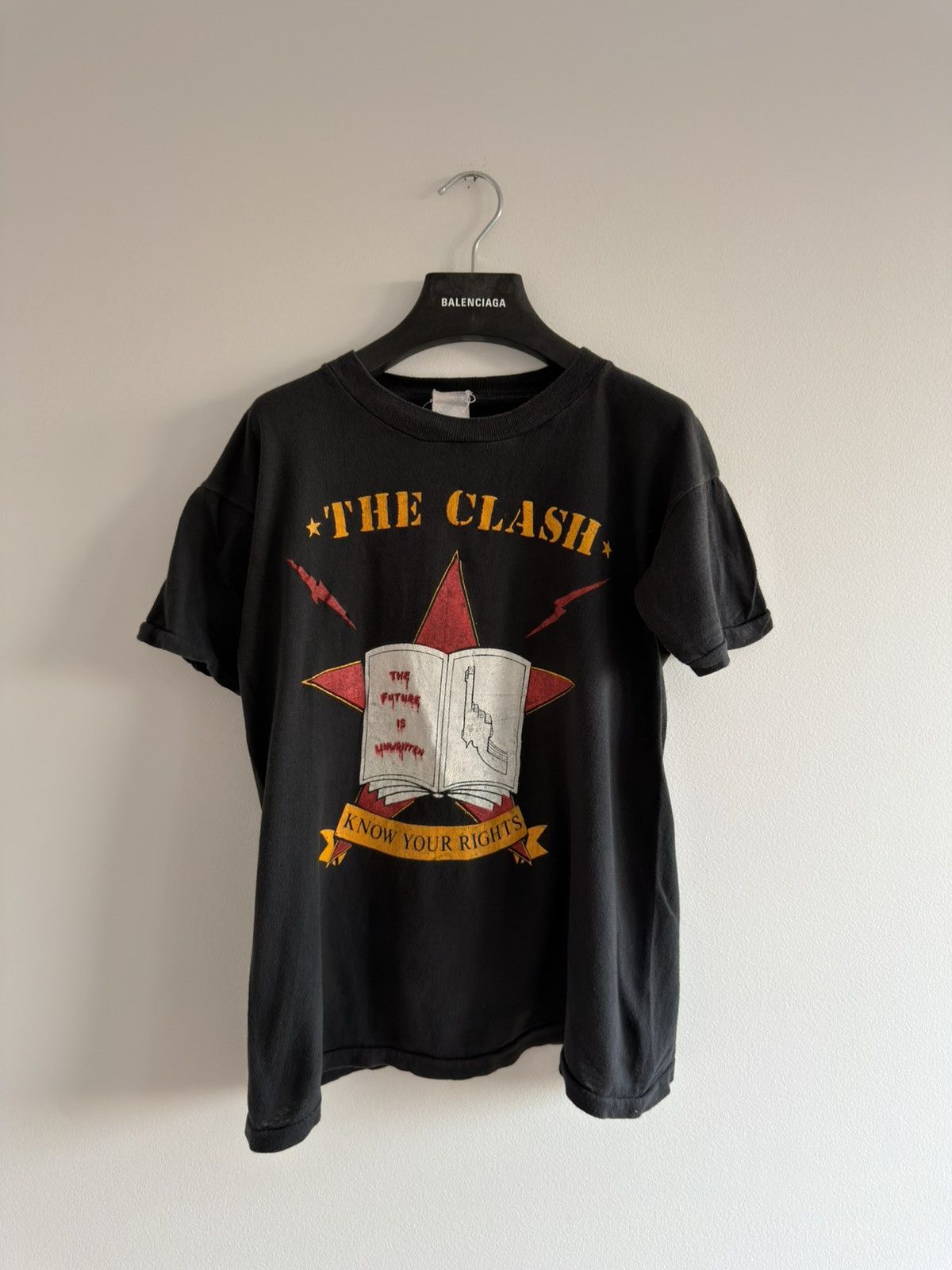Vintage VINTAGE 80s THE CLASH PUNK ROCK BOOTLEG T-SHIRT Size US M / EU 48-50 / 2 - 1 Thumbnail