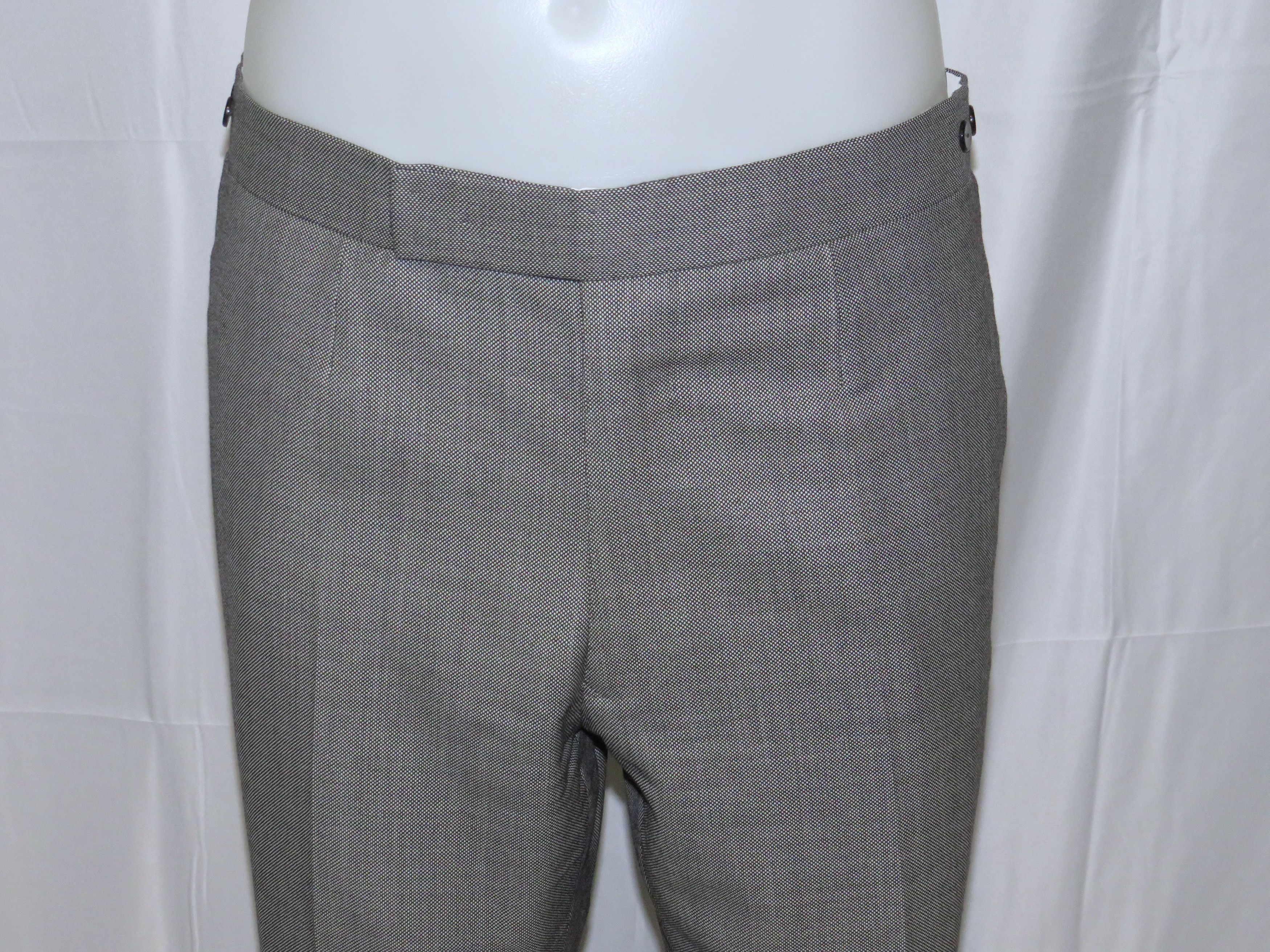 Henry Poole × Savile Row Bespoke Gray Birdseye Two Button Suit 36S Size 36S - 15 Thumbnail