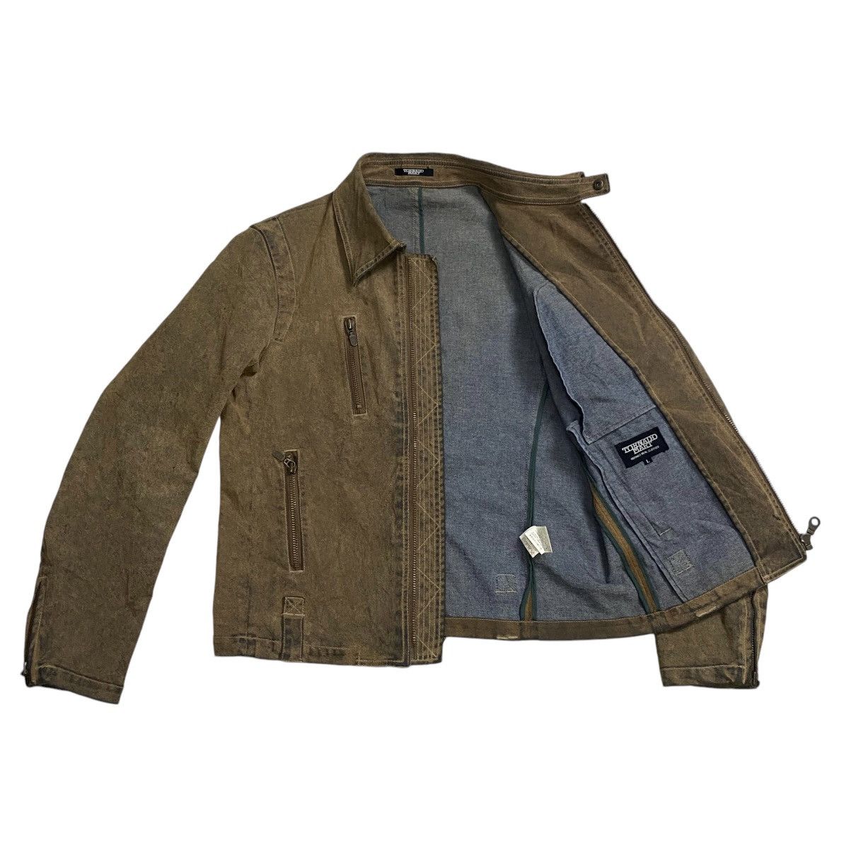 Japanese Brand Vintage Tornado Mart Bikers Leather Jacket Size US L / EU 52-54 / 3 - 7 Thumbnail