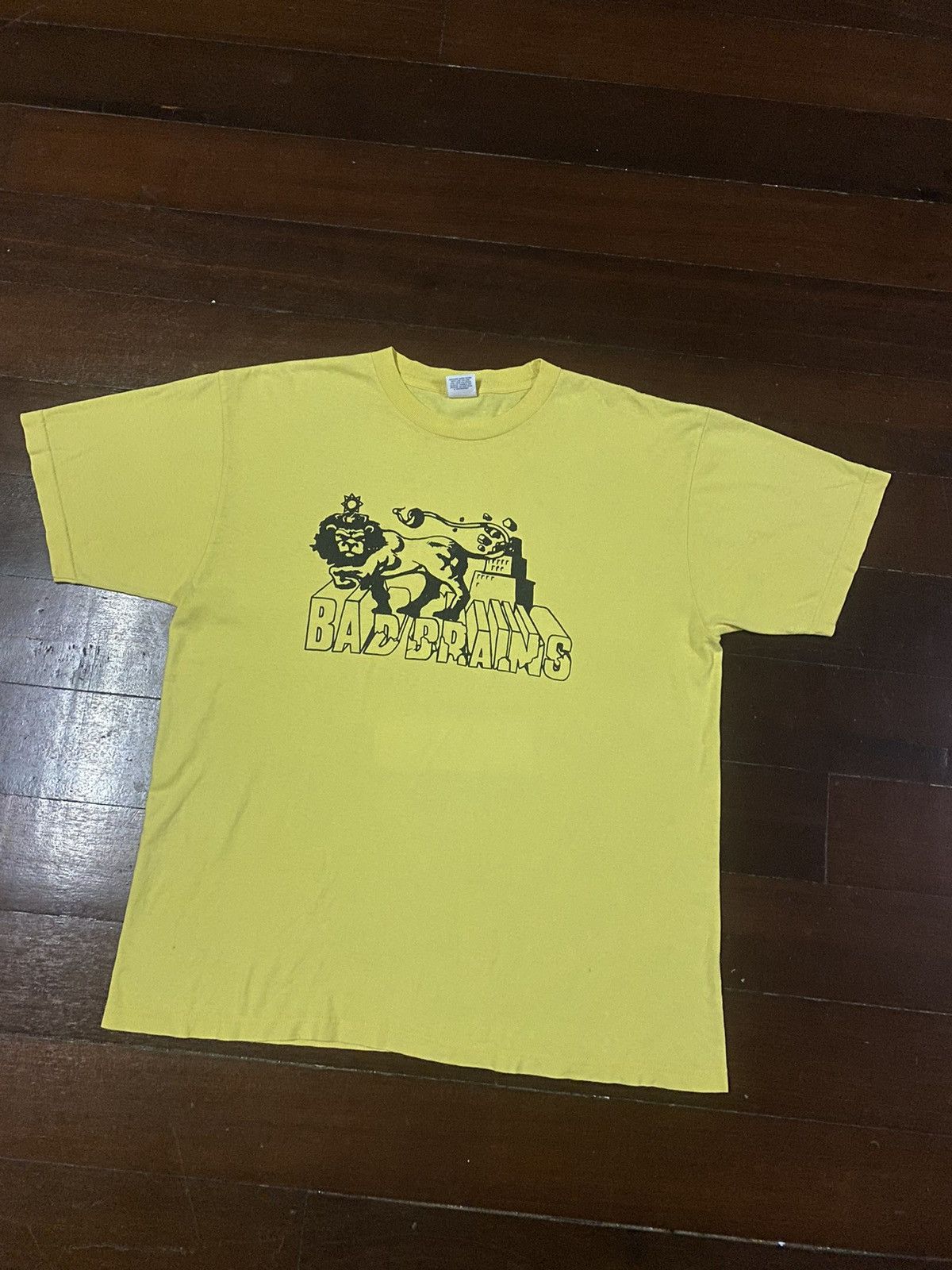Band Tees Vintage Y2K Supreme X Bad Brains baggy yellow Tee Size US XL / EU 56 / 4 - 4 Thumbnail