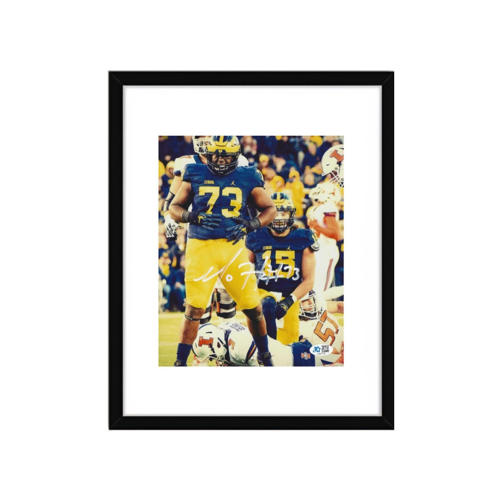 Other MAURICE HURST SIGNED Michigan 8X10 PHOTO COA W/Frame Size ONE SIZE - 2 Thumbnail
