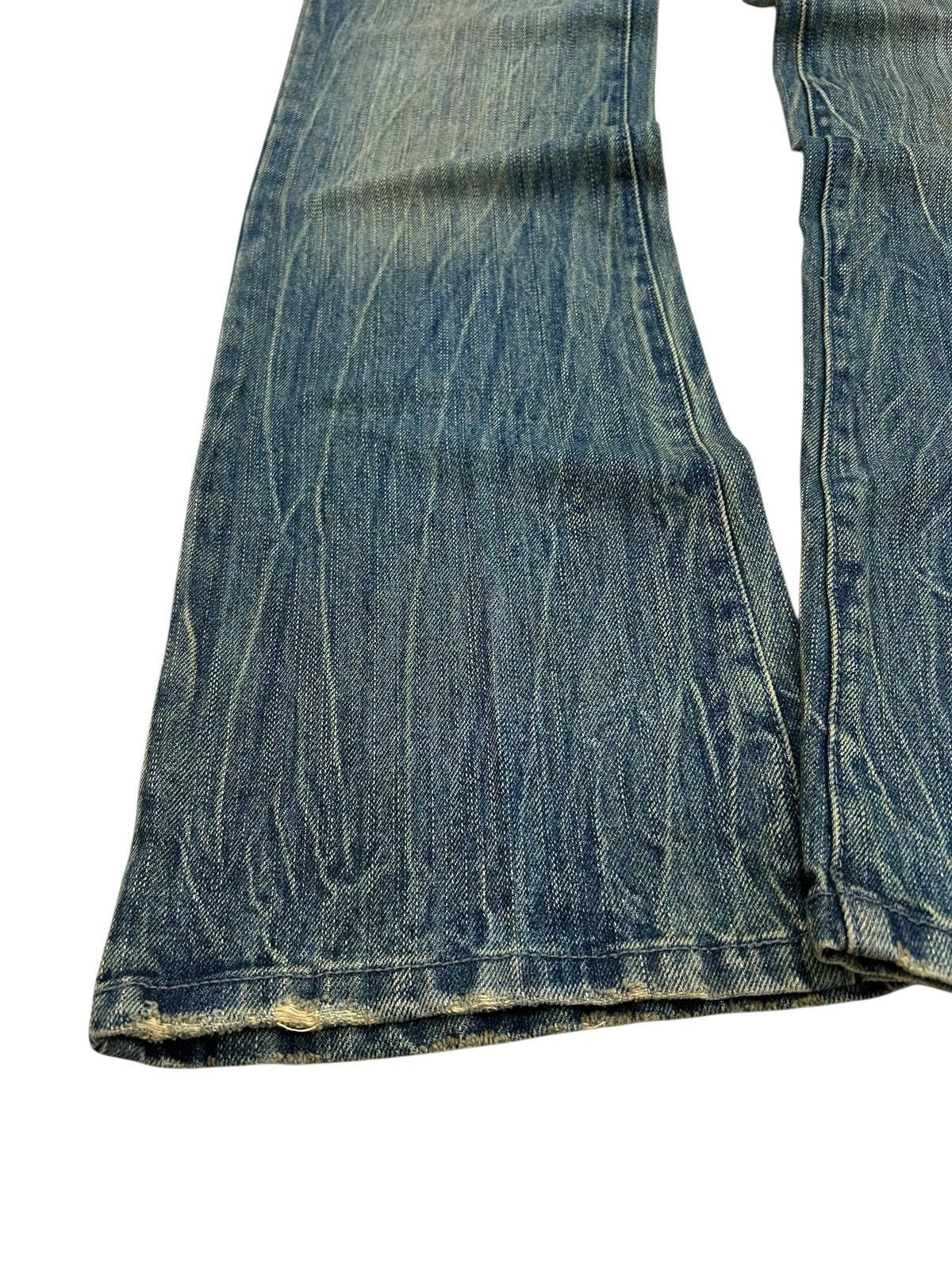 Hysteric Glamour × Japanese Brand × Le Grande Bleu (L.G.B.) Japanese Brand Jean Washed Blue Way Jean Zigzag Boro Pcoket Size US 31 - 5 Thumbnail