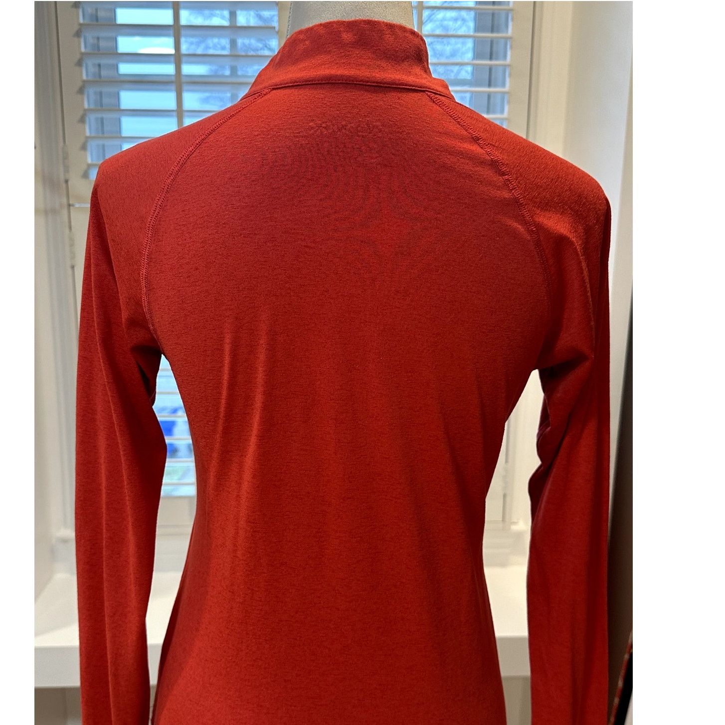 Reebok Reebok Womens Orange Performance Heather Quarter Zip Shirt S Size S / US 4 / IT 40 - 6 Thumbnail