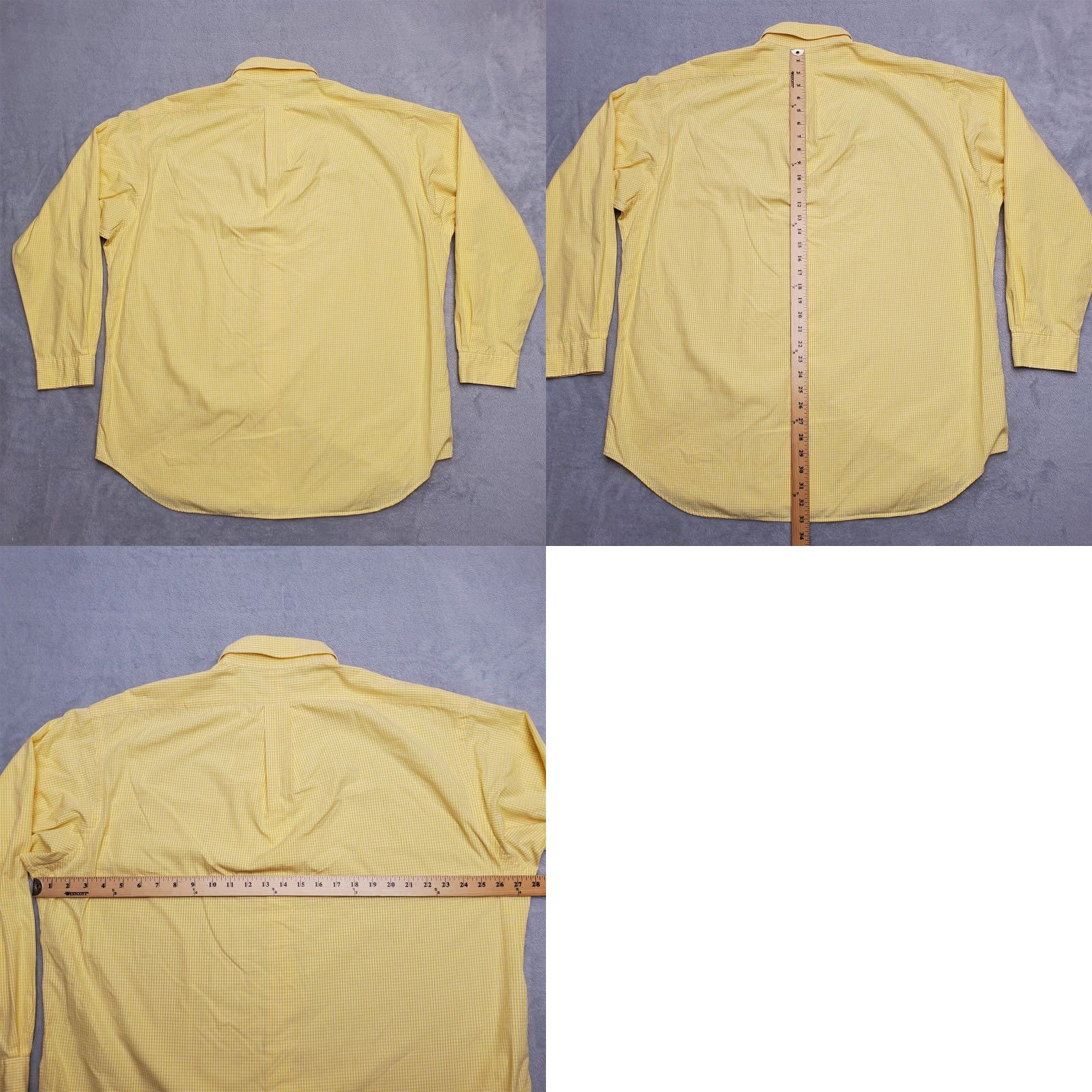 Ralph Lauren Ralph Lauren Blake Shirt Mens XL Yellow Check Long Sleeve Teal Pony Size US XL / EU 56 / 4 - 8 Thumbnail