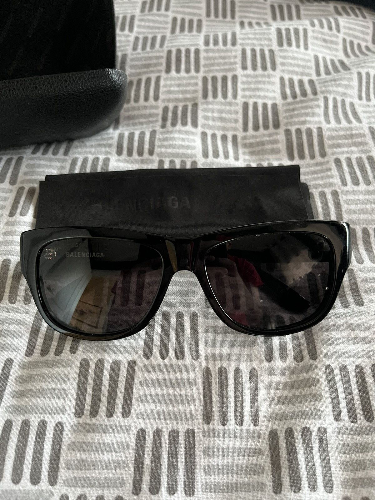 image of Balenciaga Sunglasses in Black, Men's