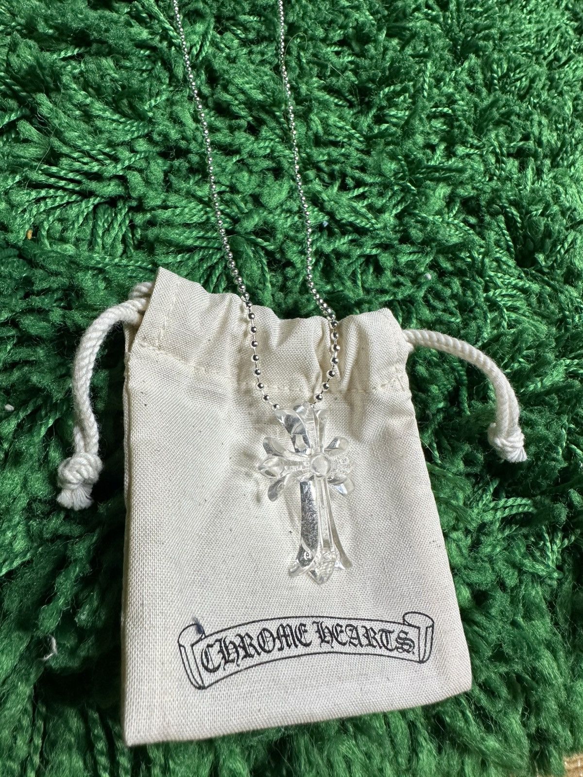 Chrome Hearts Chrome Clear Silicone Cross Pendant Size ONE SIZE - 1 Thumbnail