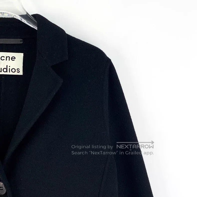 Acne Studios Acne Studios Black Wool Reversible Single Breasted Long Sl Size XXS / US 00 / IT 34 - 3 Thumbnail