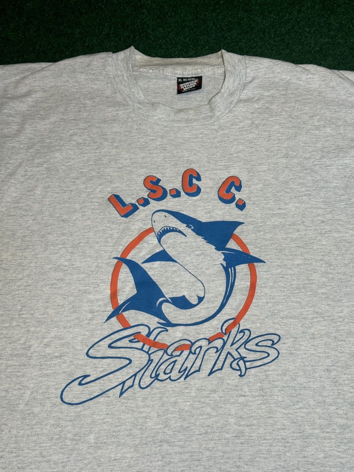 Vintage Vintage 90s LS CC Sharks Mens XL Shark Graphic T Shirt Size US XL / EU 56 / 4 - 2 Thumbnail