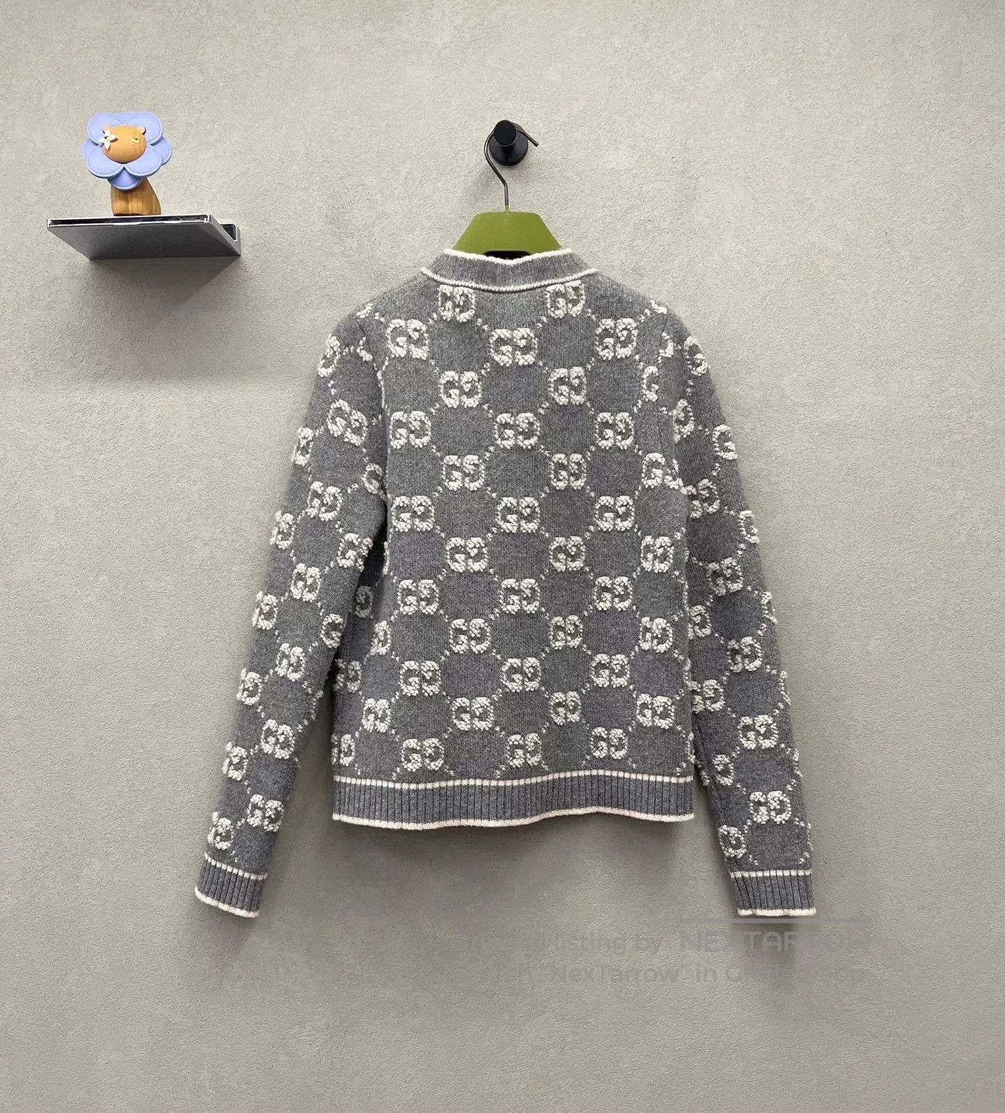Gucci GUCCI Gray GG Knit Cardigan XS. Size US XS / EU 42 / 0 - 2 Thumbnail