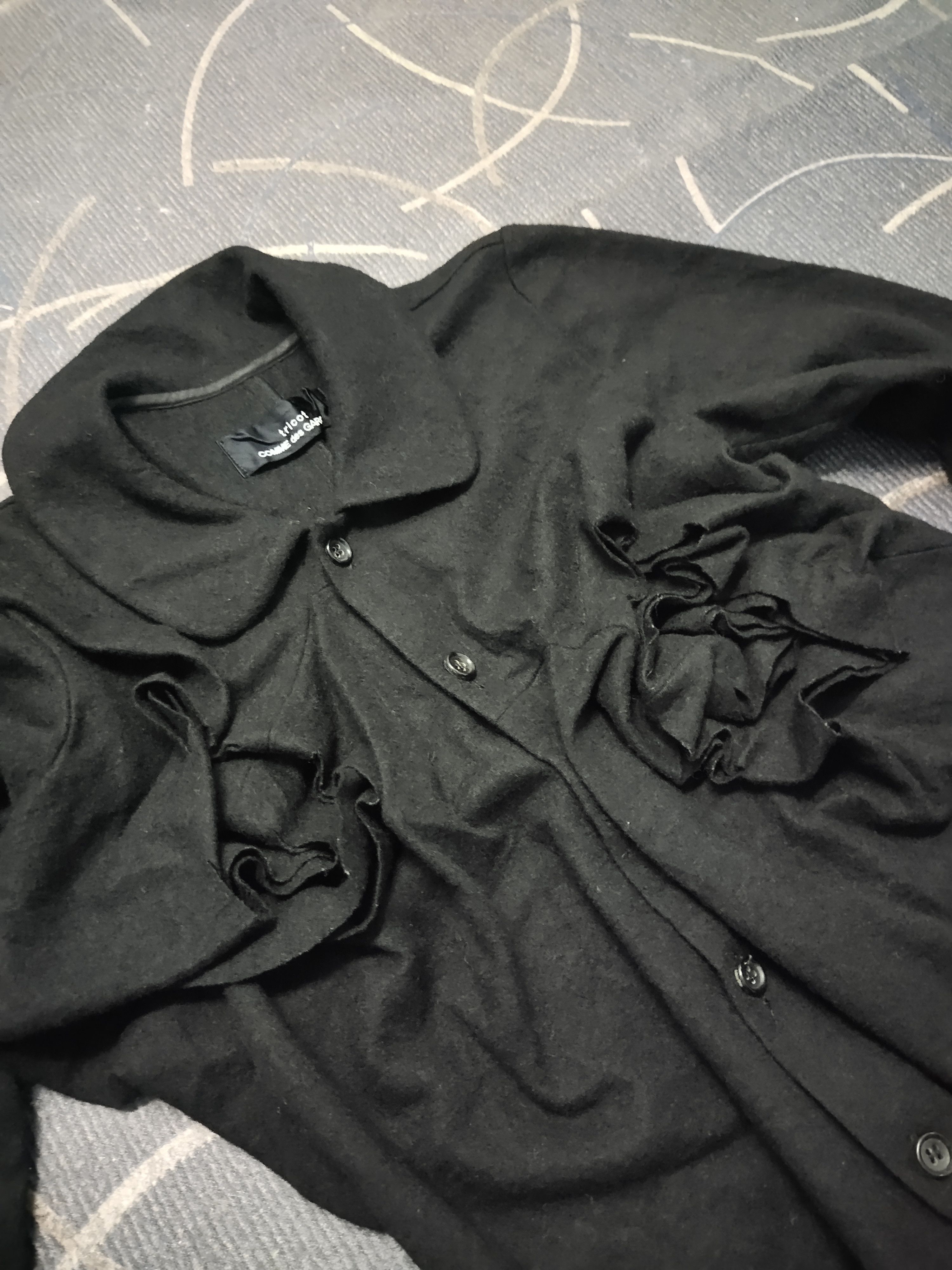 Comme des Garcons × Vintage AD1997 Tricot Comme Des Garçons Wool Top Cropped Size ONE SIZE - 13 Thumbnail