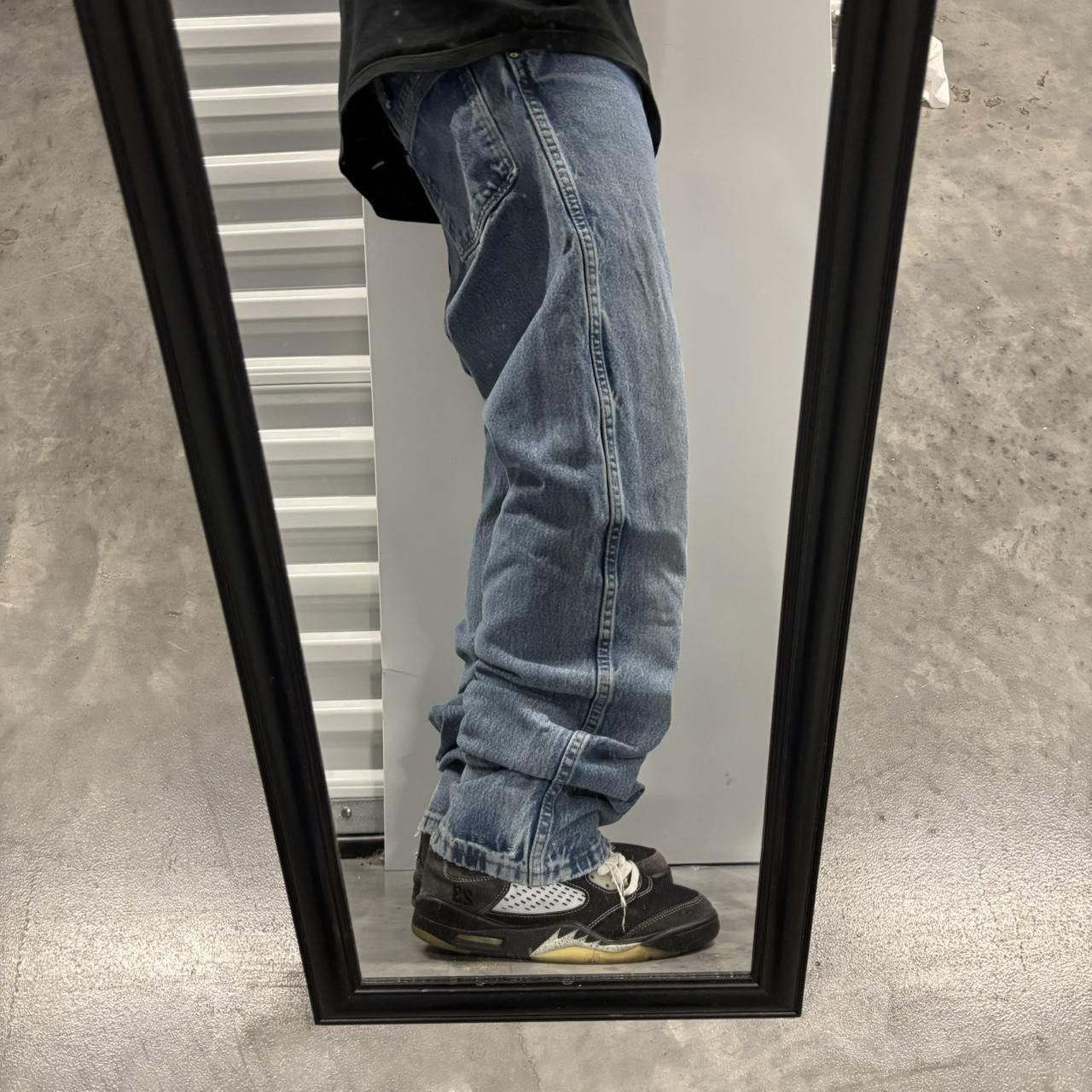 Japanese Brand × Vintage Crazy Vintage Y2K/2000s Grunge Faded Light Wash Denim Jeans! Size US 35 - 2 Thumbnail