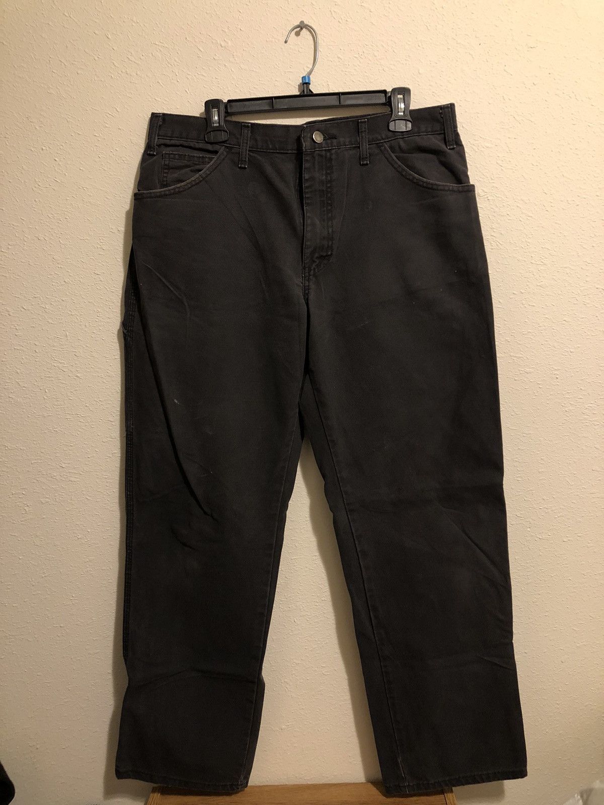 Dickies × Vintage Vintage Dickies Carhartt Style Single Knee Carpenter Jeans Size US 34 / EU 50 - 1 Thumbnail