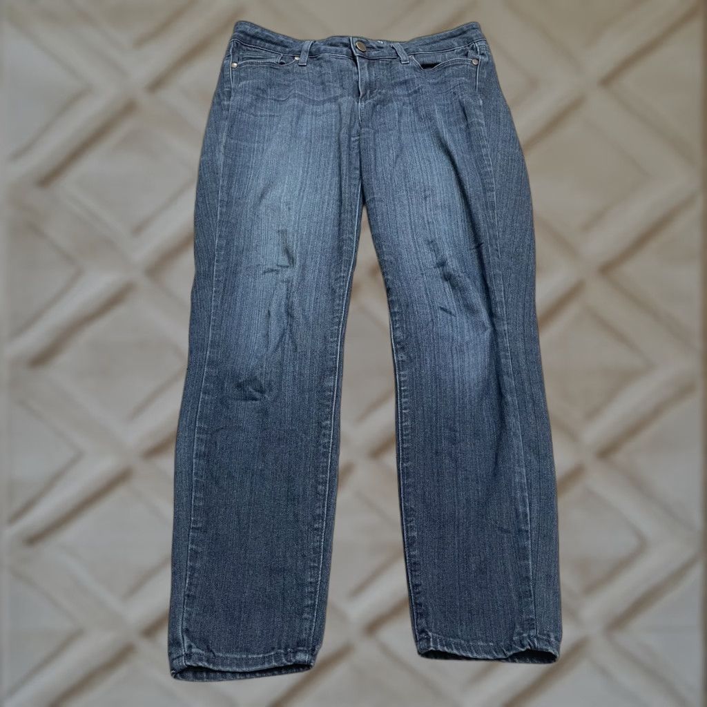 Paige Paige Verdugo Ankle Jeans Womens 29 Blue Mid Rise Soft Stretch Denim 30x27 Size 29" - 1 Thumbnail