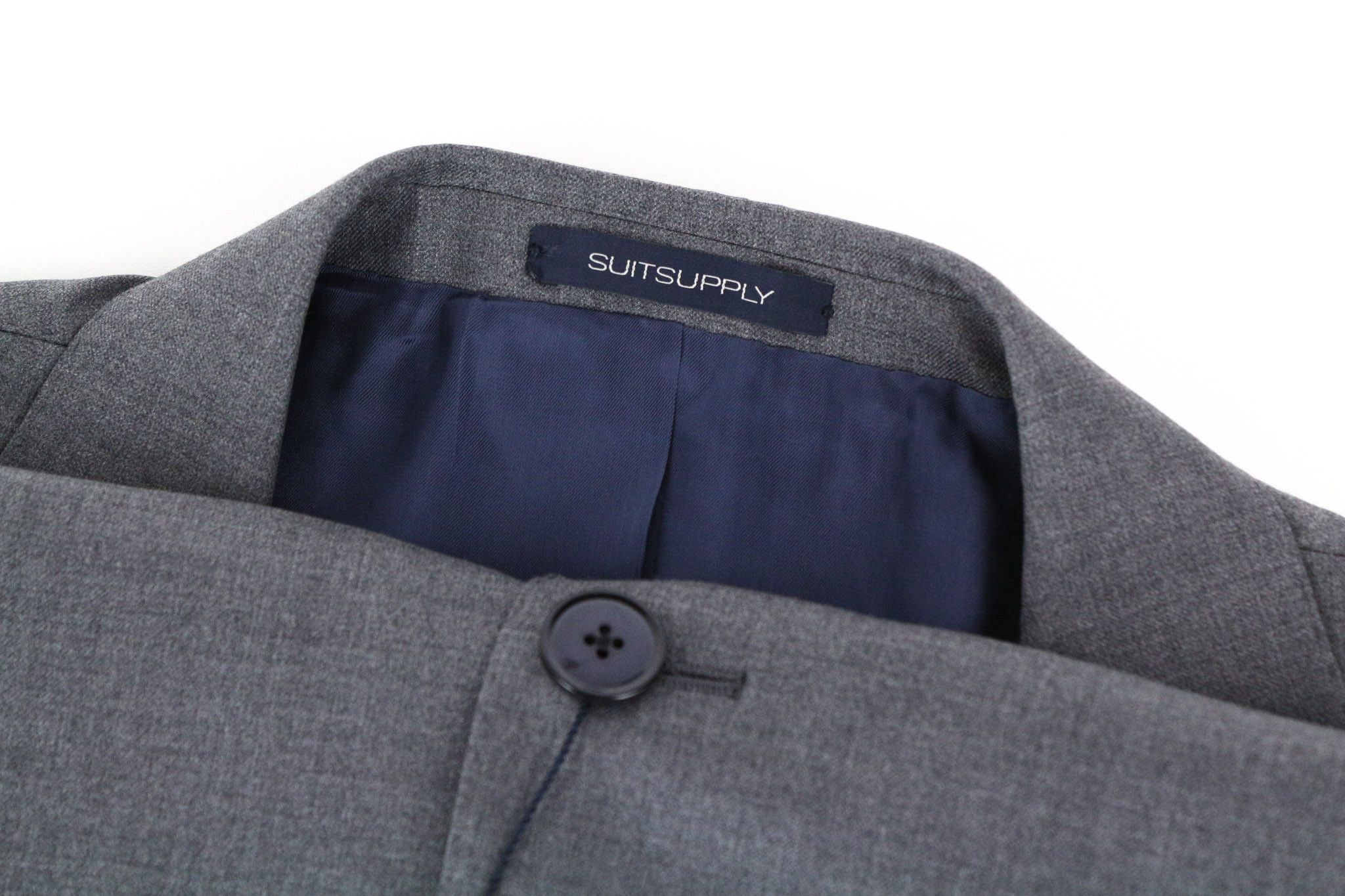 Suitsupply LA SPALLA UK44R Grey Slim Wool Blazer 73748 Size 44R - 3 Thumbnail