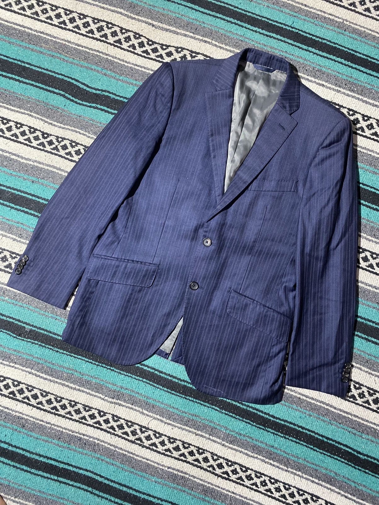 Loro Piana Loro Piana Men Classic Striped Cotton Formal Size US M / EU 48-50 / 2 - 2 Thumbnail