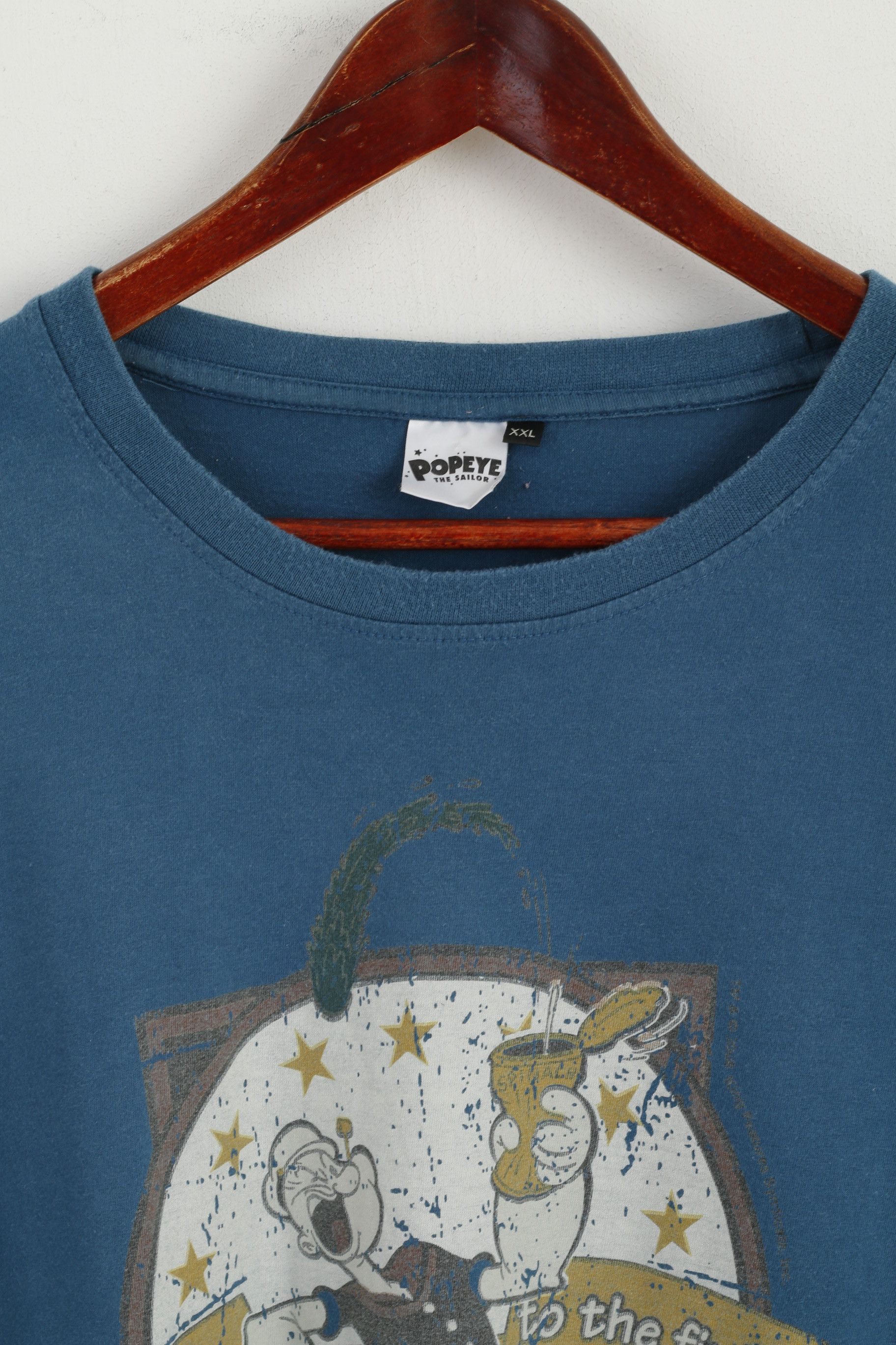 George George Men XXL T-Shirt Sea Green Popeye The Sailor 6249 Size US XXL / EU 58 / 5 - 3 Thumbnail