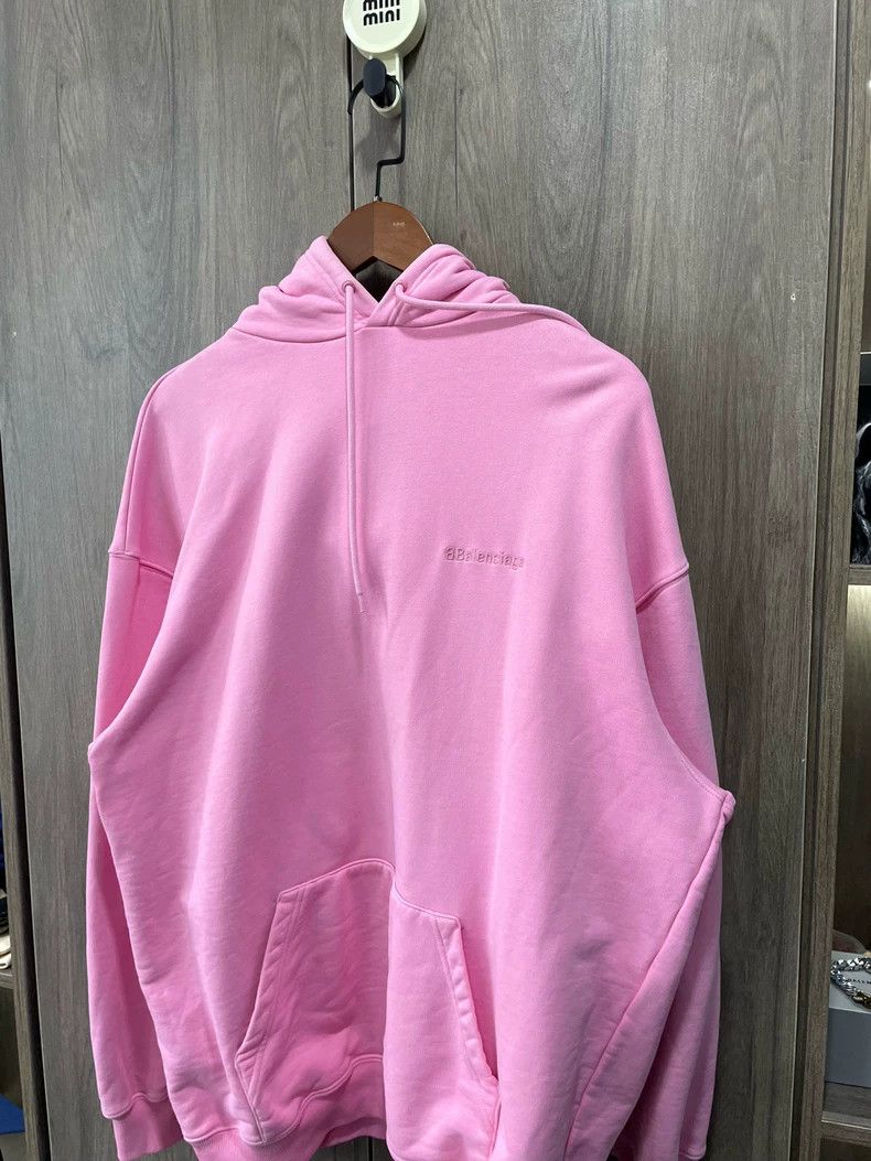 Balenciaga Balenciaga Pink Embroidered Hoodie Size US XS / EU 42 / 0 - 2 Thumbnail