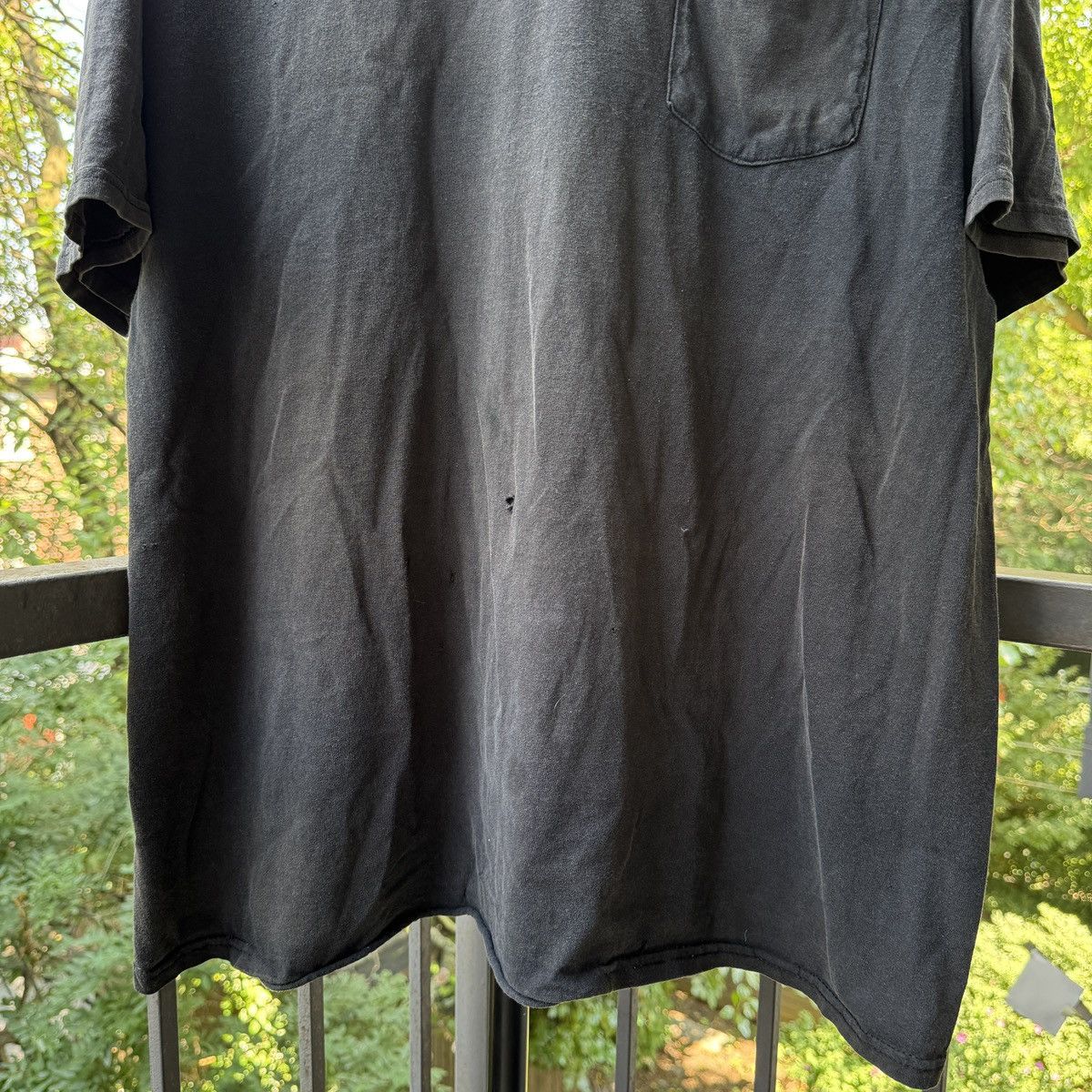 Vintage Thrashed Faded Distressed Black Shirt ERD Grunge Chrome Size US XXL / EU 58 / 5 - 8 Thumbnail