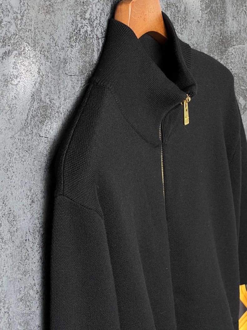 Versace Versace Printed panelled stand-up collar knit jacket Size US M / EU 48-50 / 2 - 6 Thumbnail