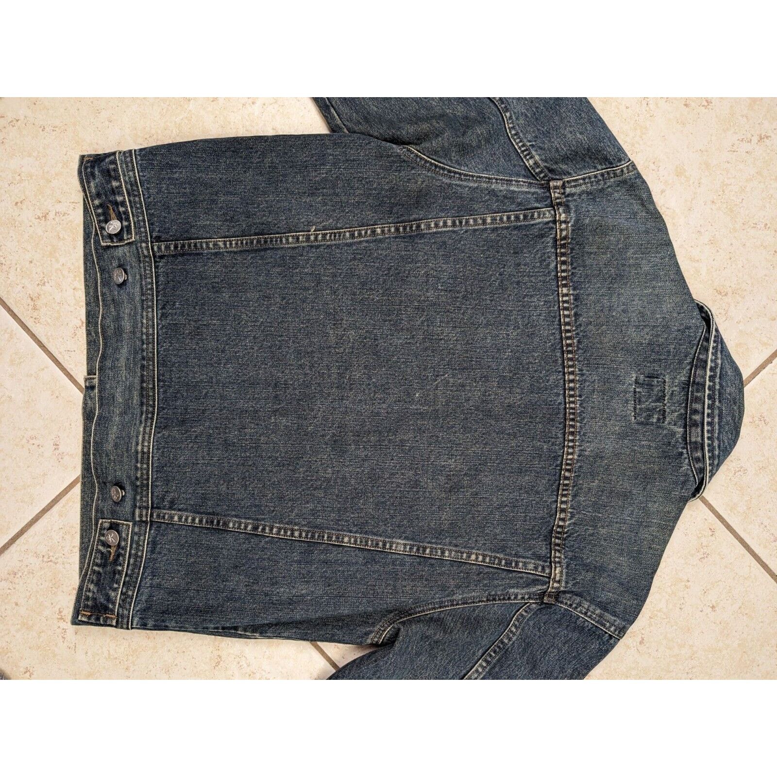 Calvin Klein Vtg Calvin Klein Men's L Denim Jeans Trucker Coat Jacket Size US L / EU 52-54 / 3 - 14 Thumbnail