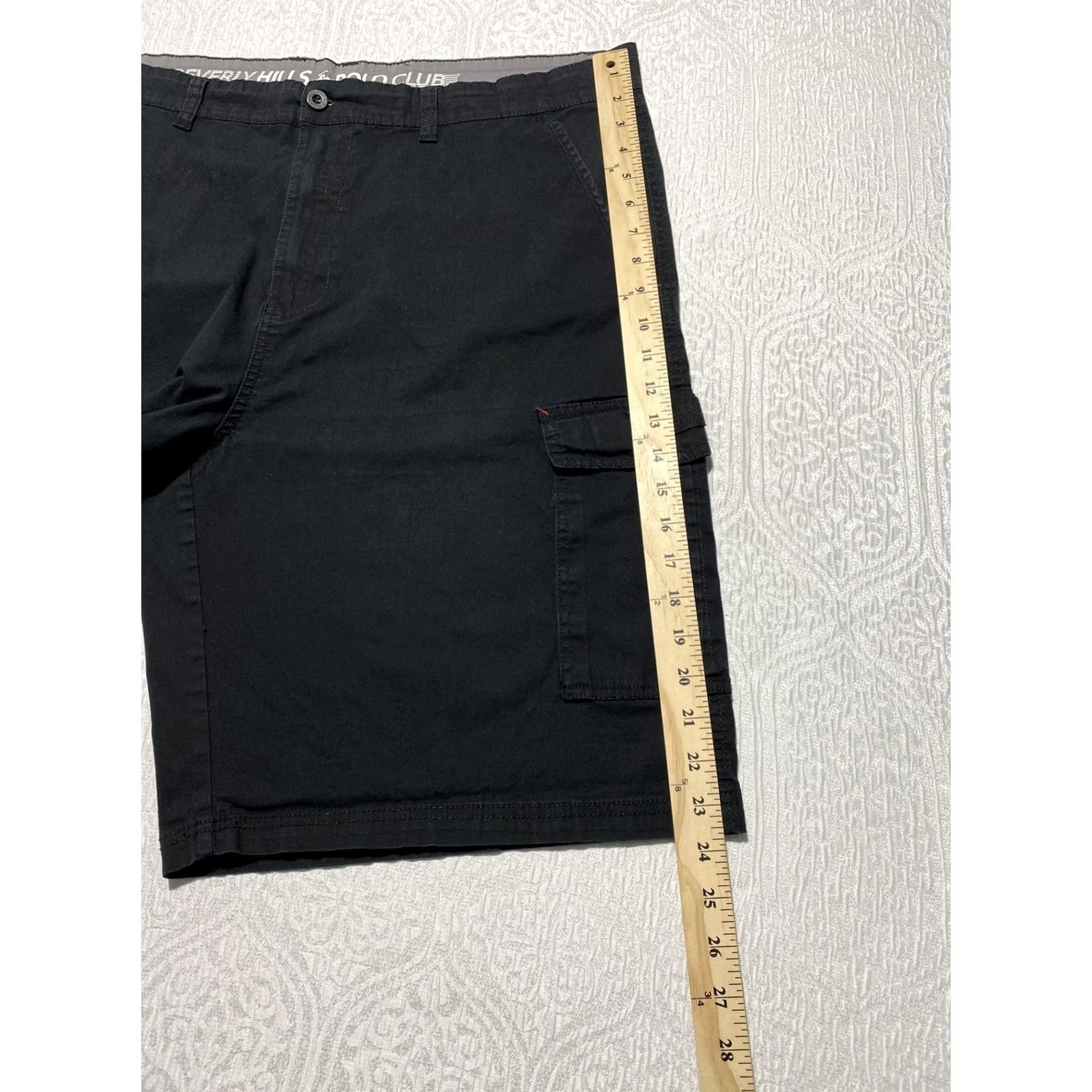 Beverly Hills Polo Club Beverly Hills Polo Club Shorts Mens 42 Black Cargo Stretch Cotton Pockets Casual Size US XL / EU 56 / 4 - 6 Thumbnail